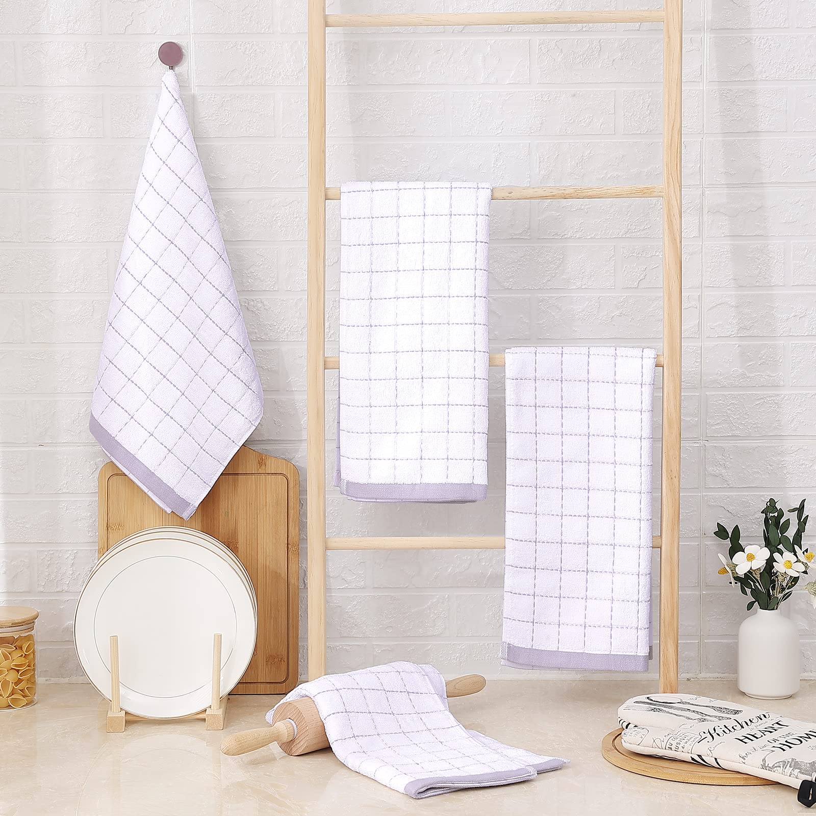 100% Cotton Terry Kitchen Towels (4 Count)