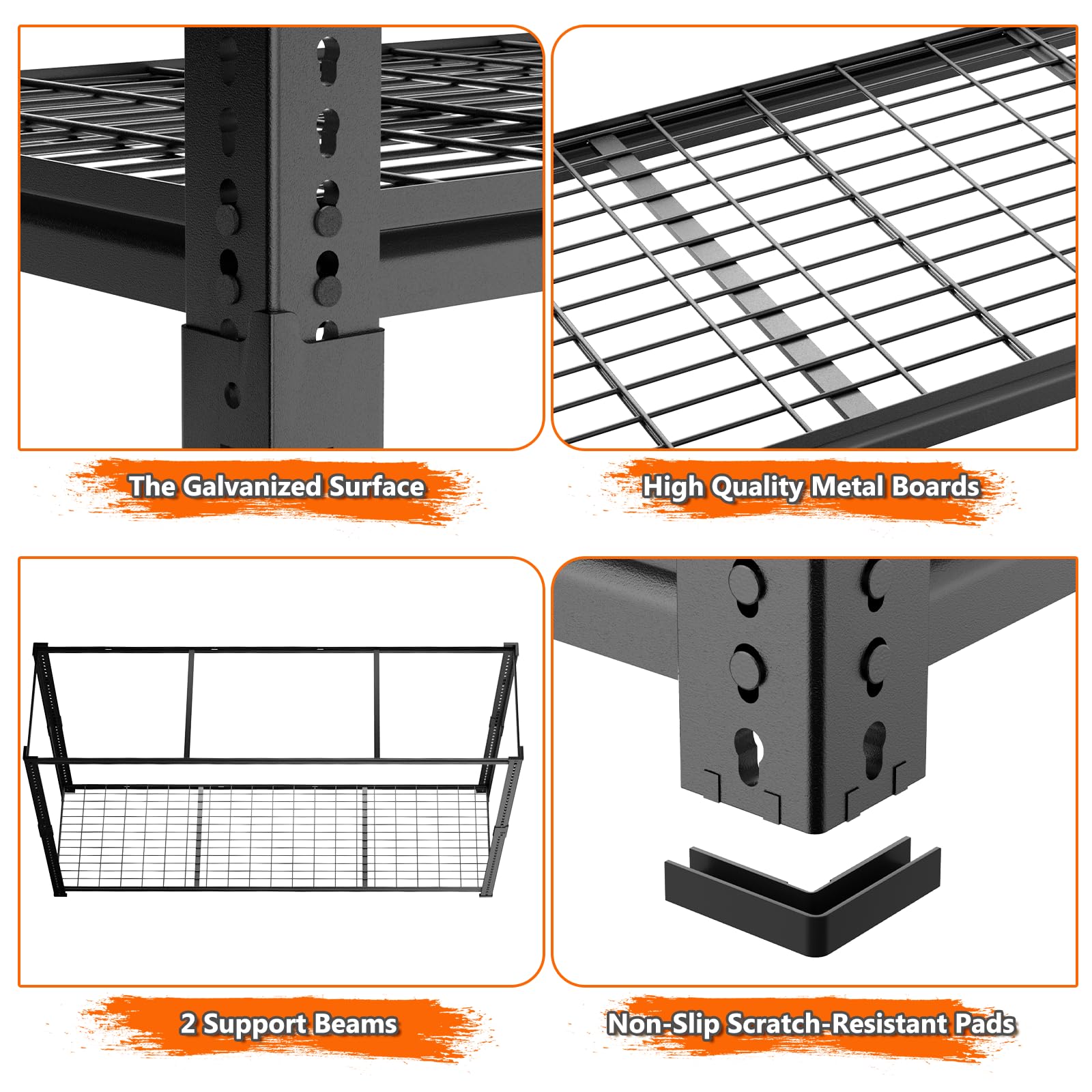 Garage Shelving (4 Count)