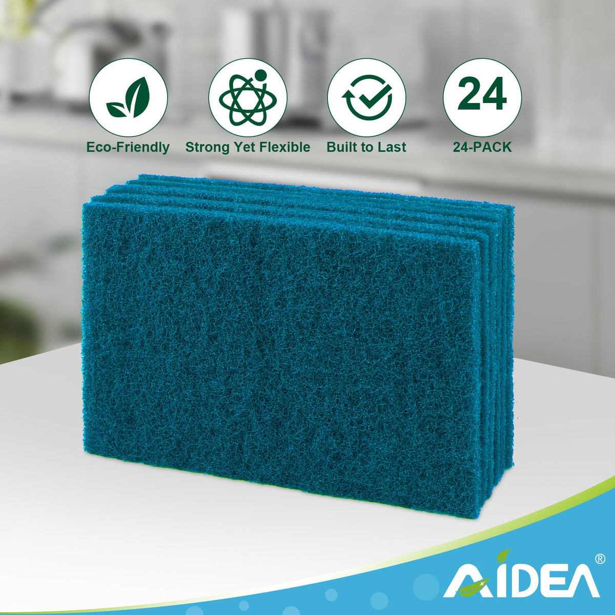 Non Scratch Scouring Pads (24 Count)