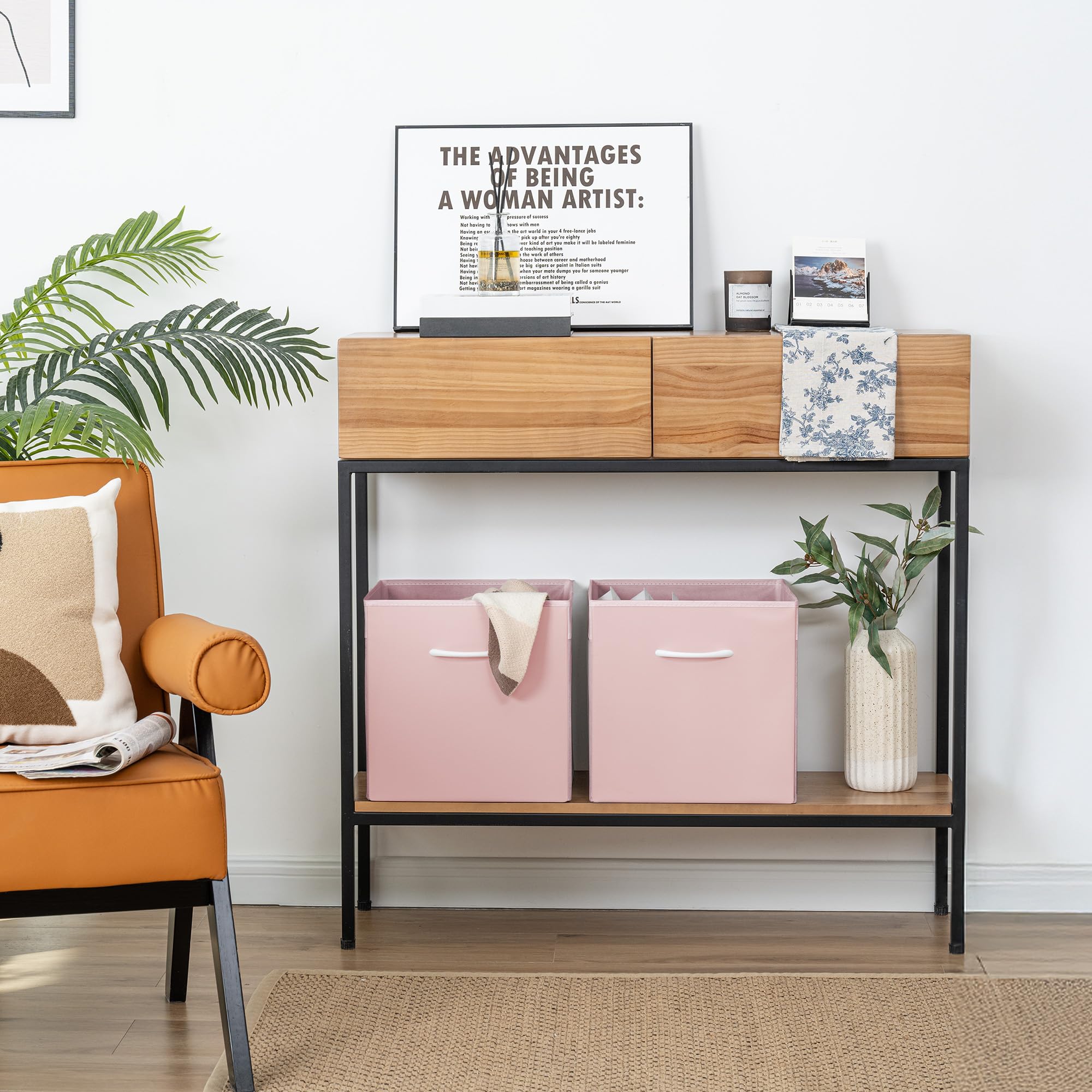 Pink Storage Cubes (4 Count)
