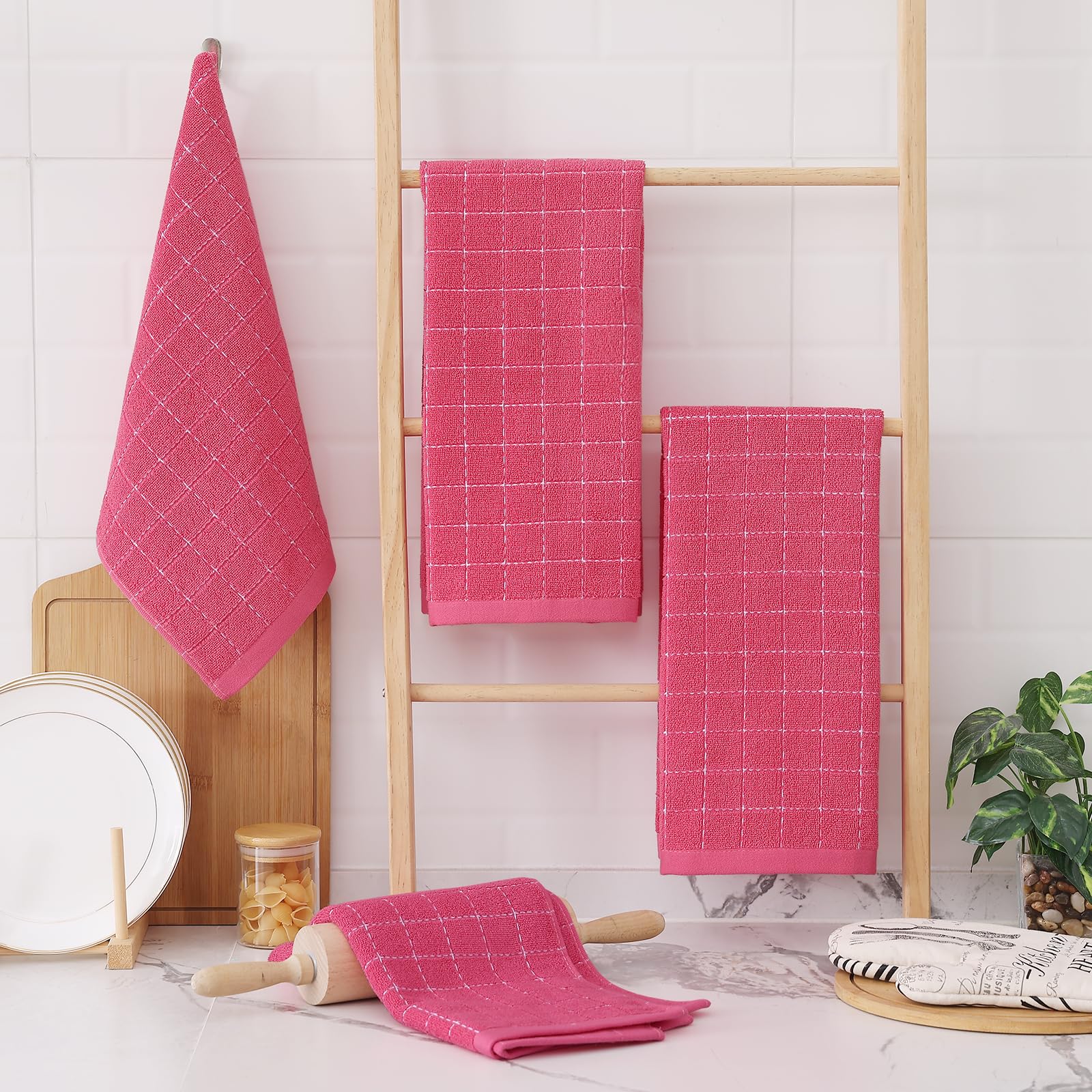 100% Cotton Terry Kitchen Towels (8 Count)