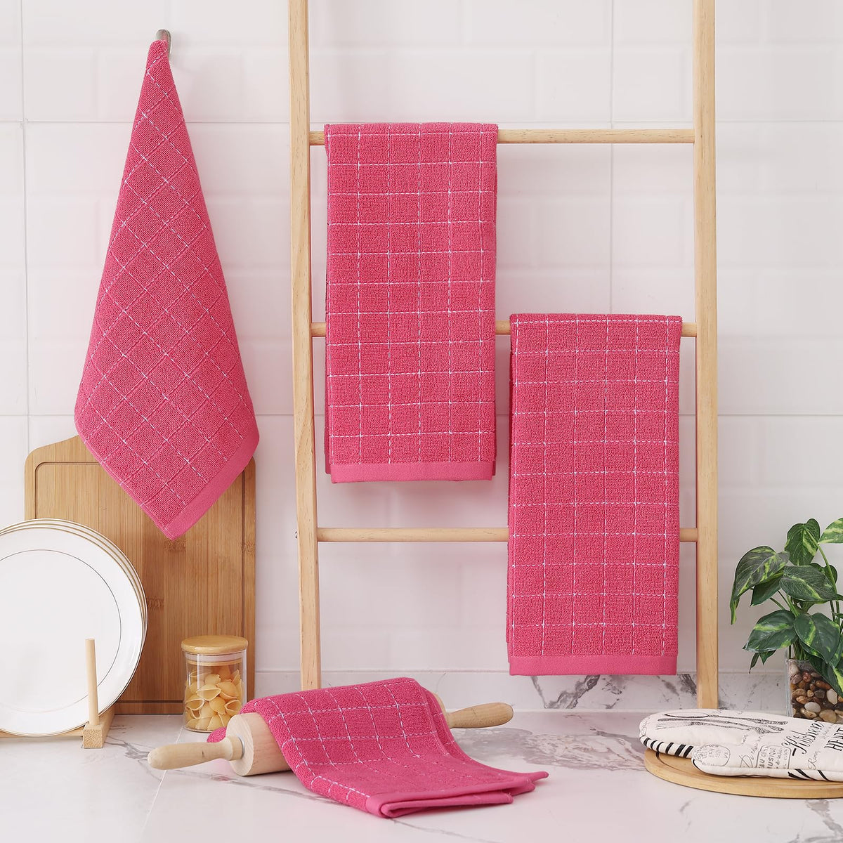 100% Cotton Terry Kitchen Towels (4 Count)