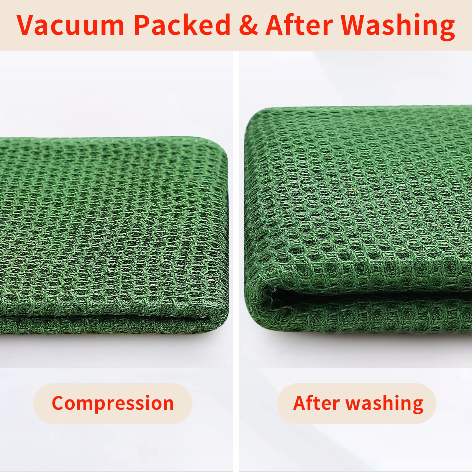 100% Cotton Waffle Weave Kitchen Dish Cloths 12 (12 Count)