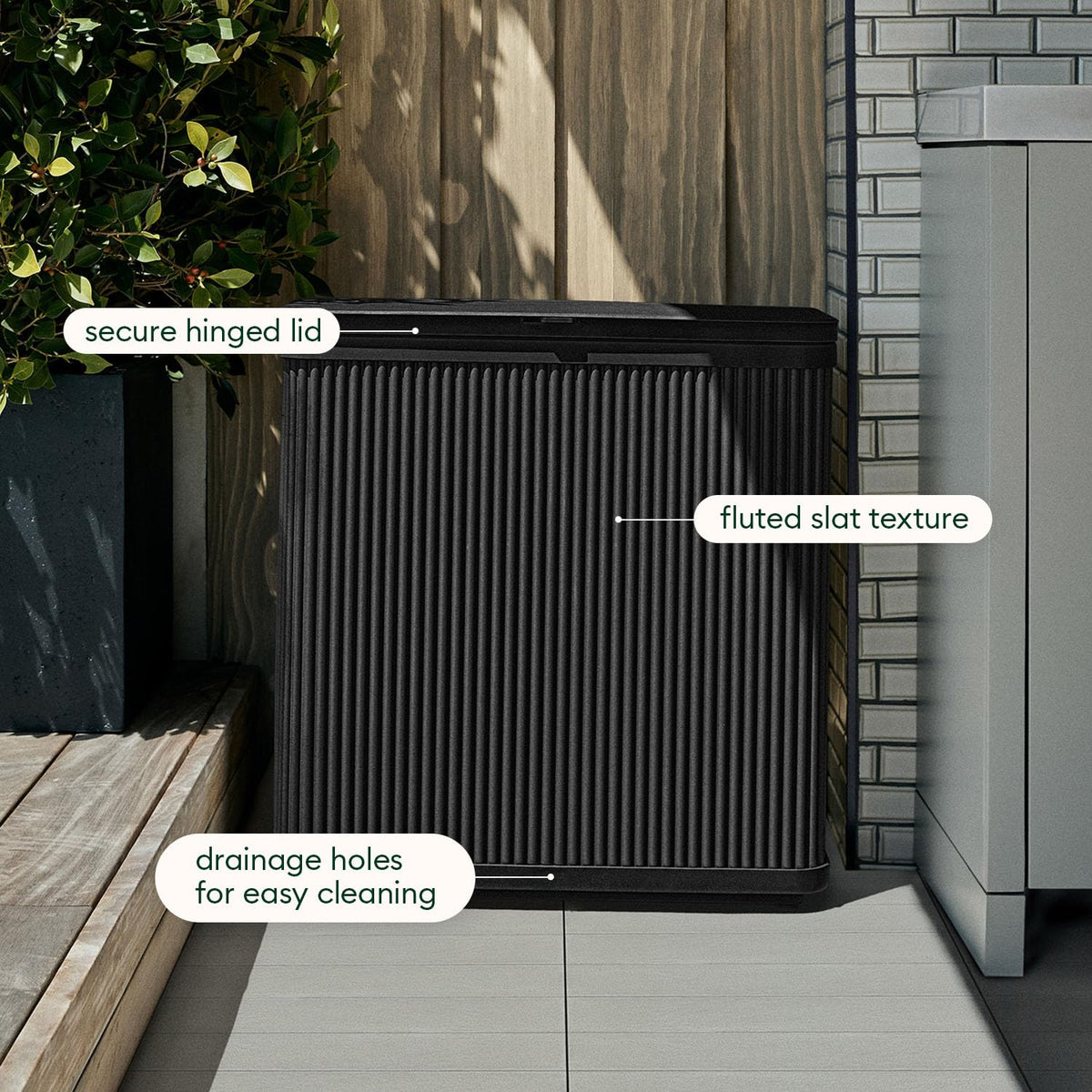 Tambour Waste Bin