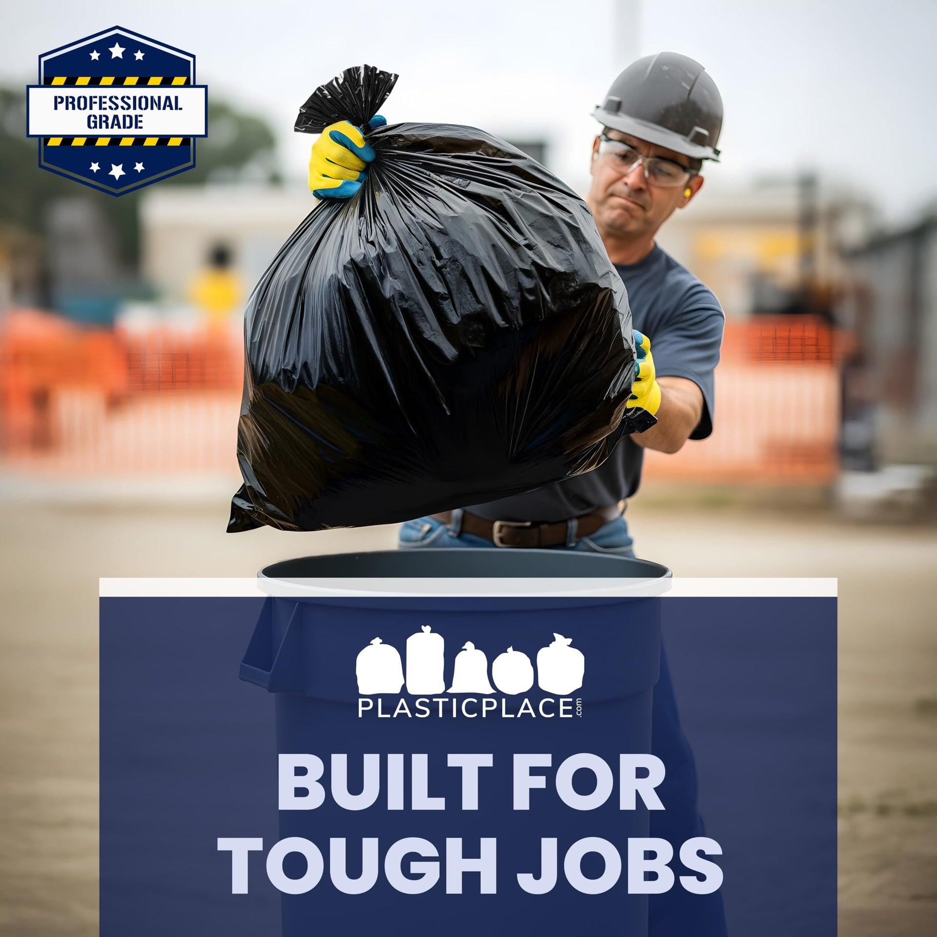 Contractor Trash Bags 33 Gallon (50 Count)