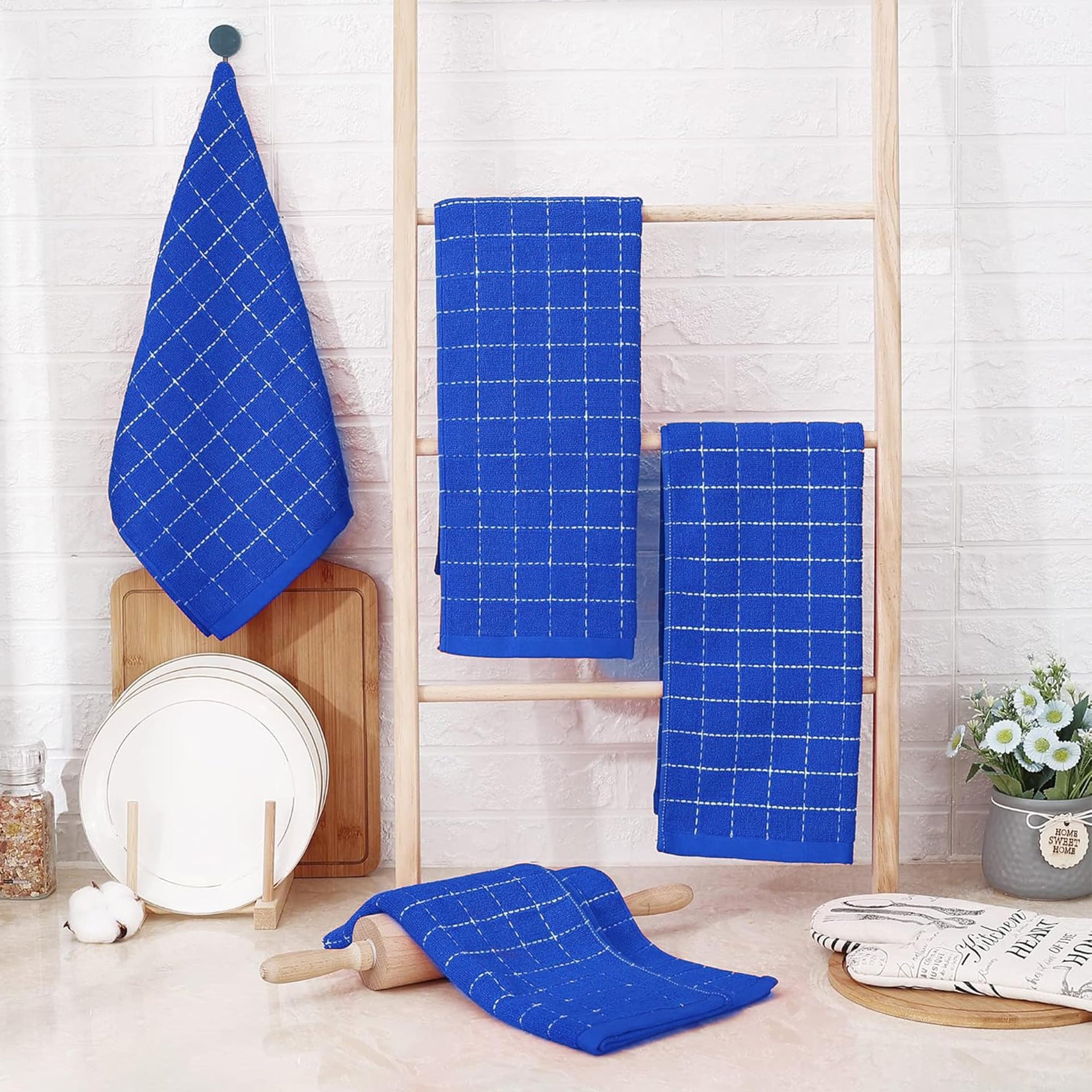100% Cotton Terry Kitchen Towels (8 Count)