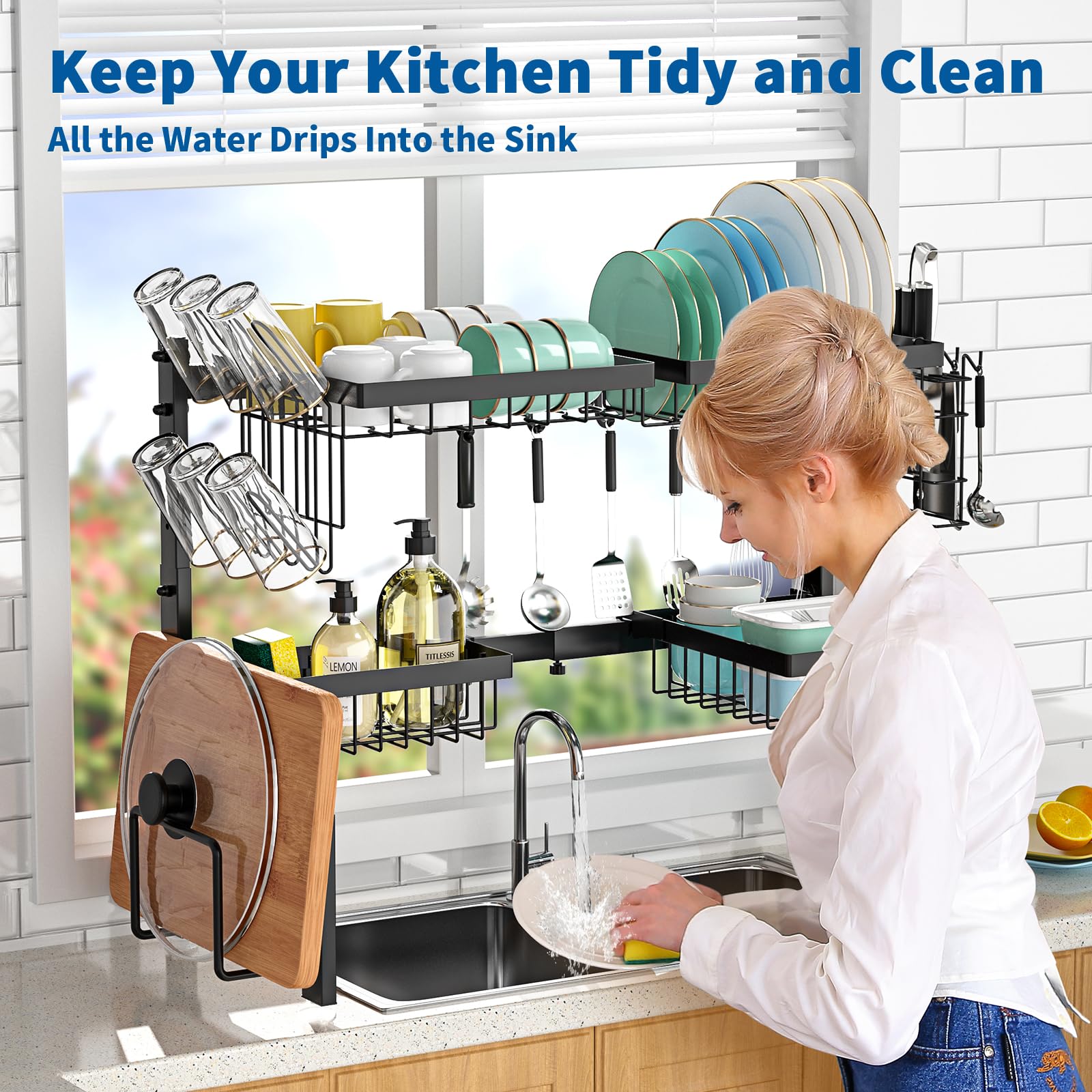 Over The Sink Dish Drying Rack