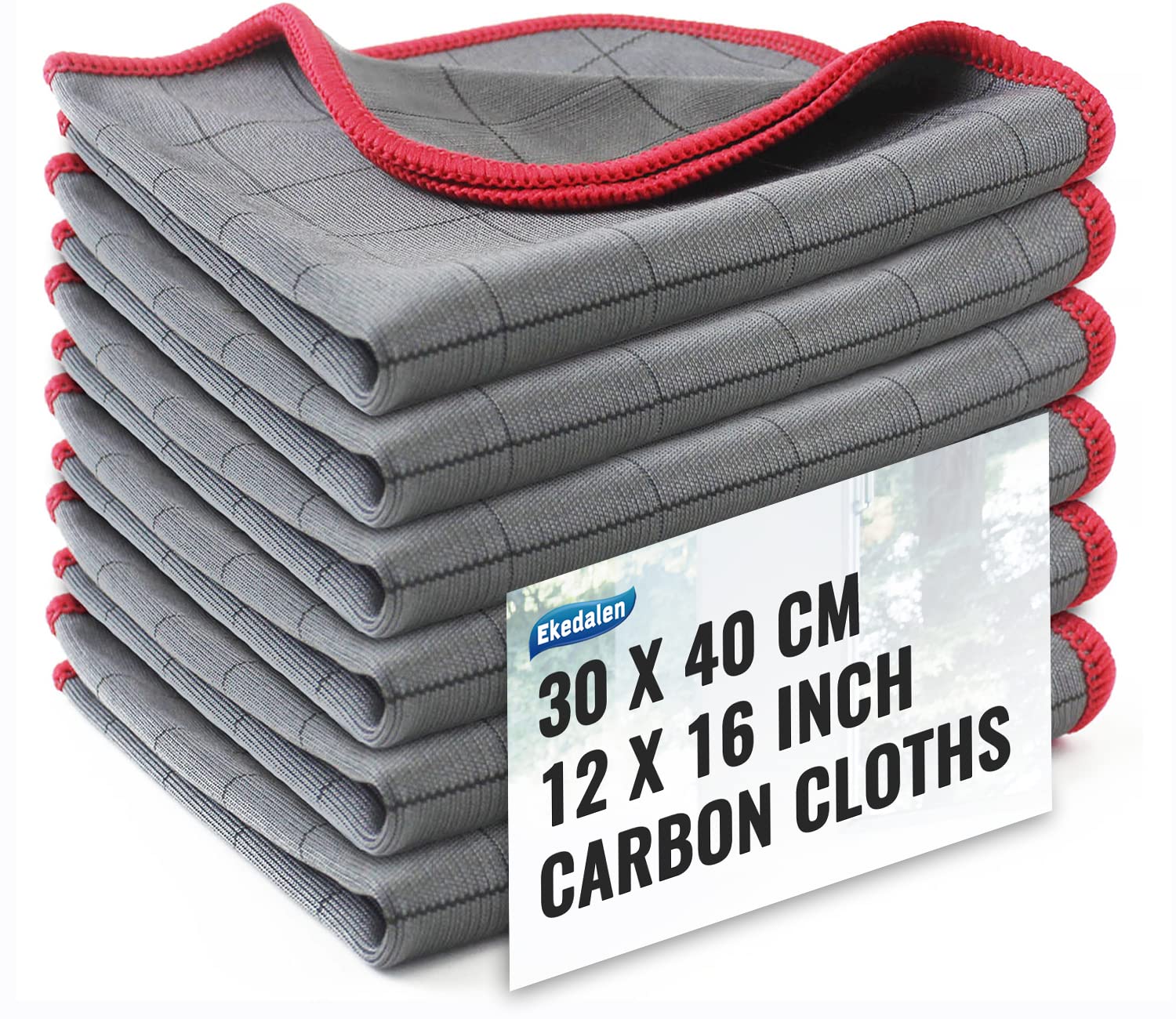 Microfiber Cleaning Cloth Lint Free Glass Polish (6 Count)