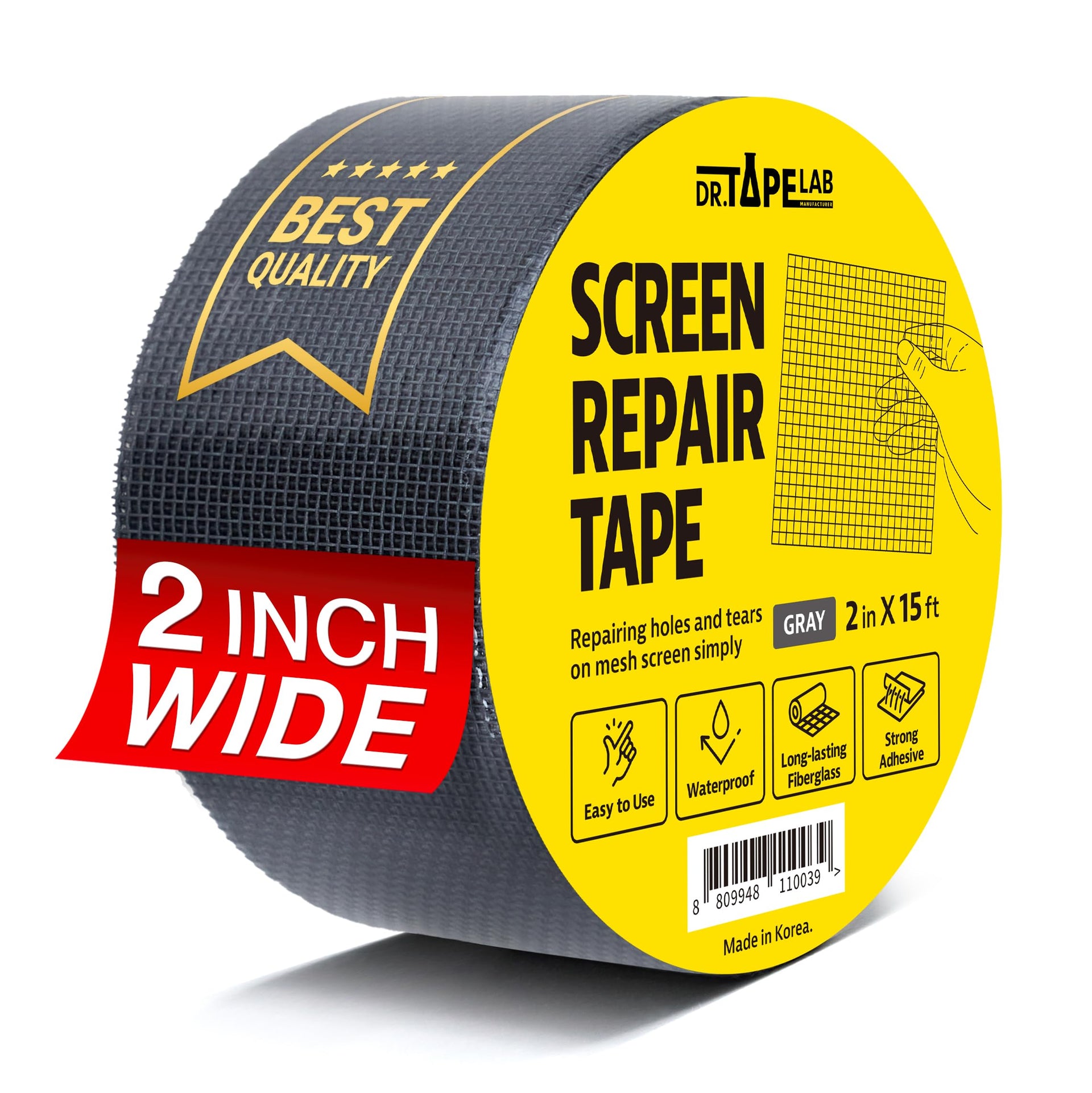 Grey Window Screen Repair Tape