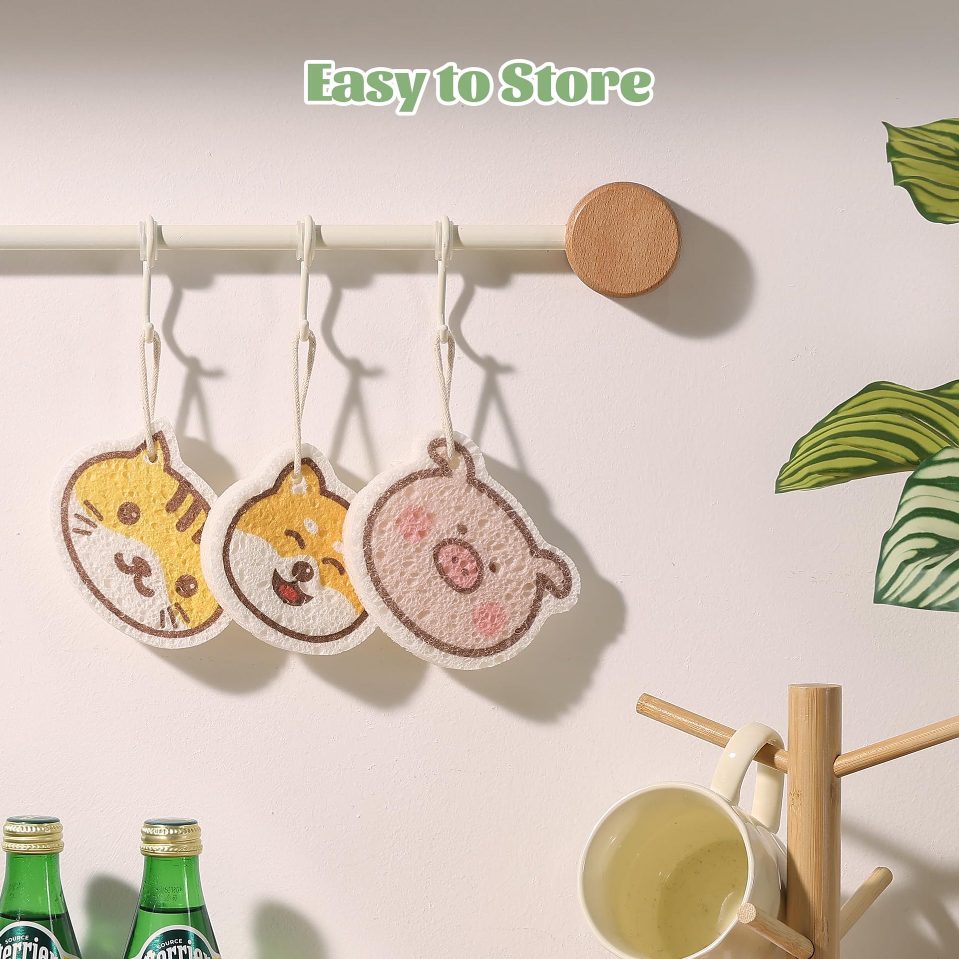 Cartoon Kitchen Sponge (9 Count)