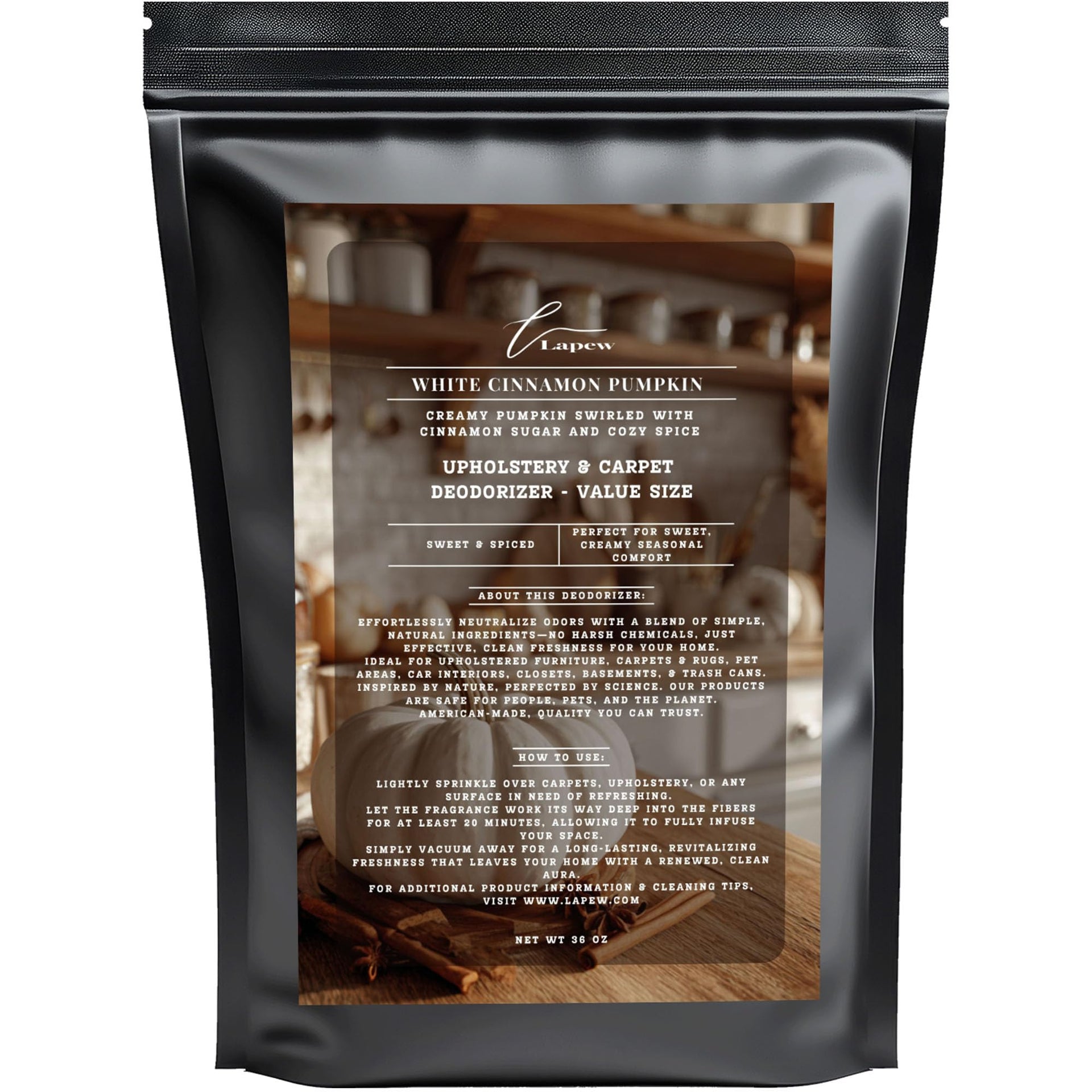 White Cinnamon Pumpkin Carpet Deodorizer Powder (36 Ounce)