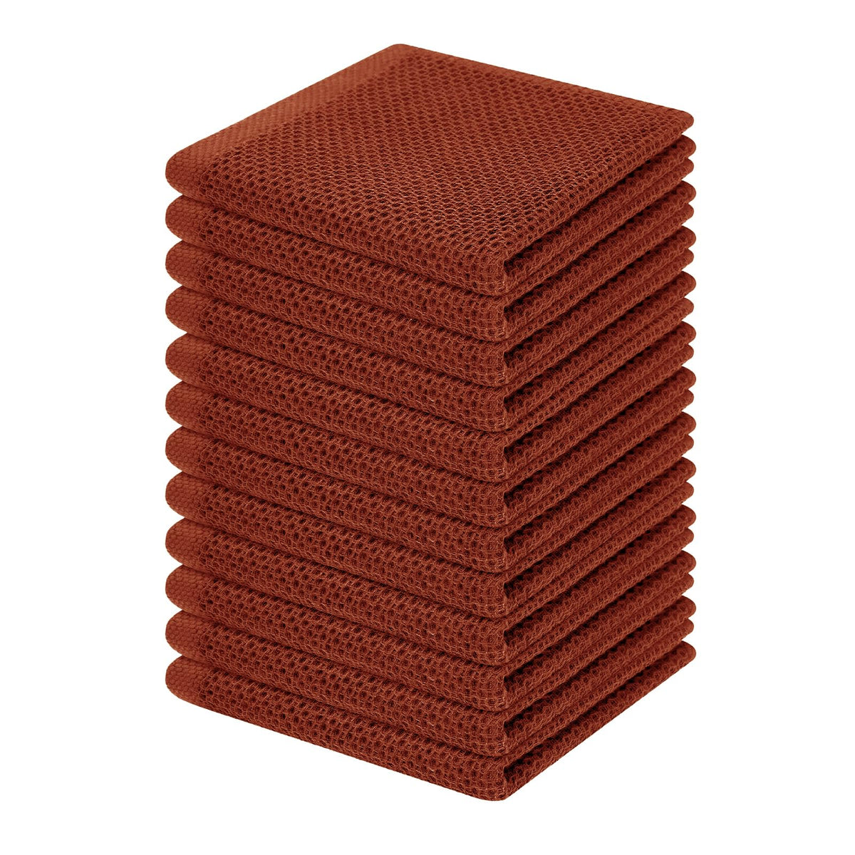 100% Cotton Waffle Weave Kitchen Dish Cloths 12 (12 Count)