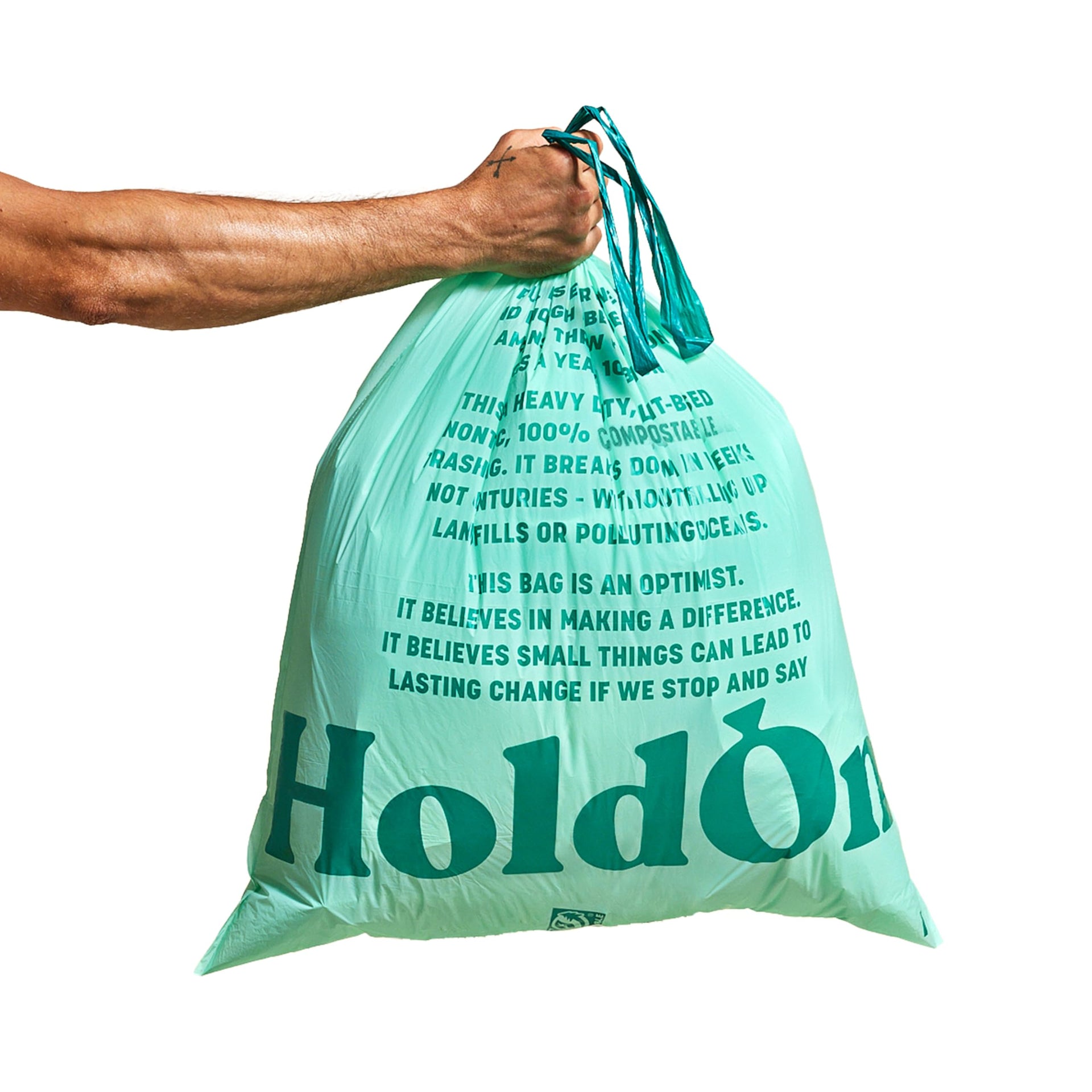 Compostable Tall Kitchen Drawstring Bags (40 Count)