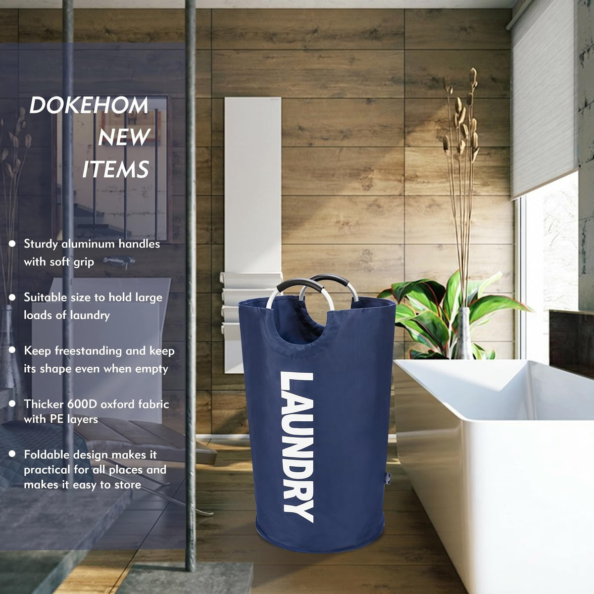 90L Large Laundry Basket Bag - ModHome Supplies