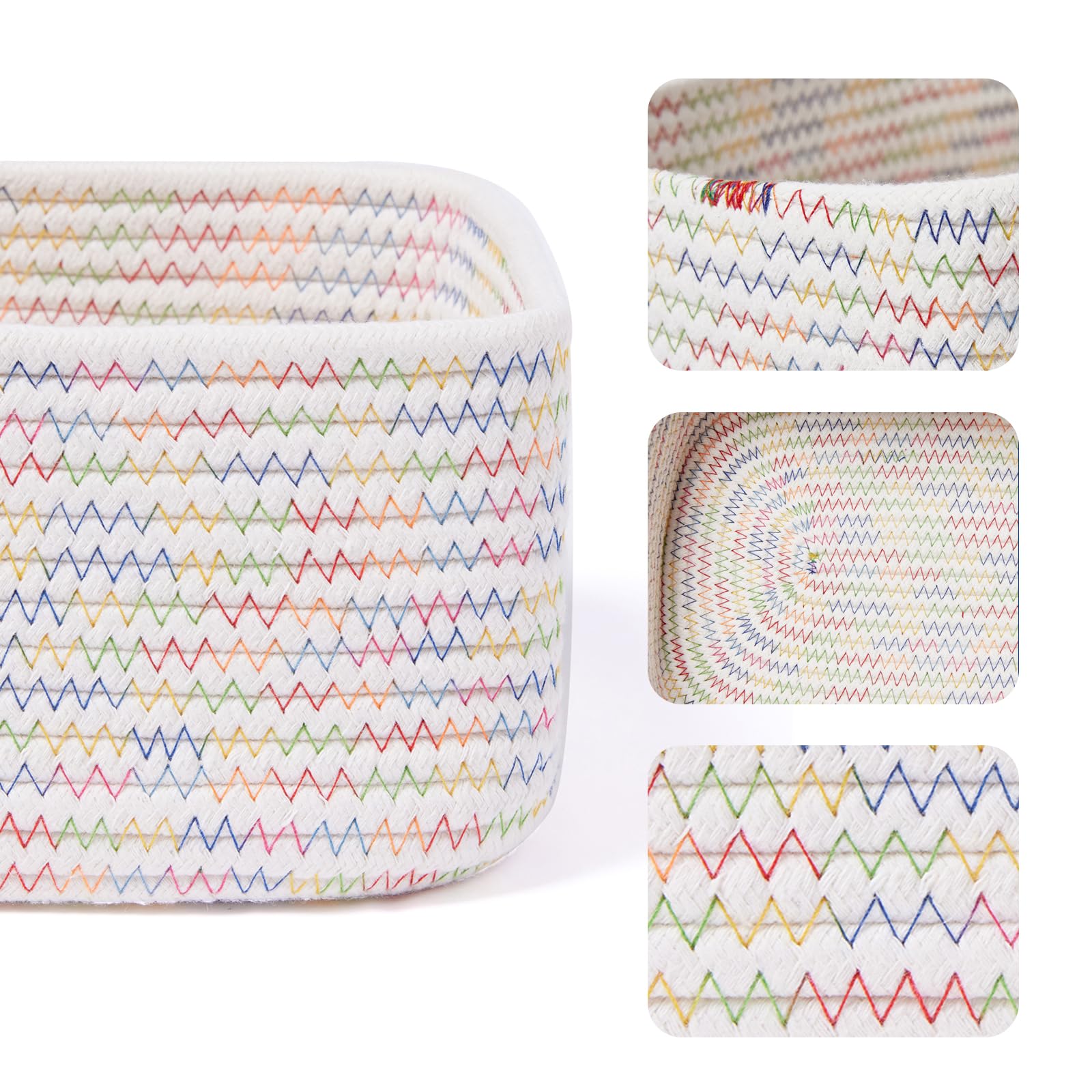 Small Storage Baskets for Organizing (4 Count)