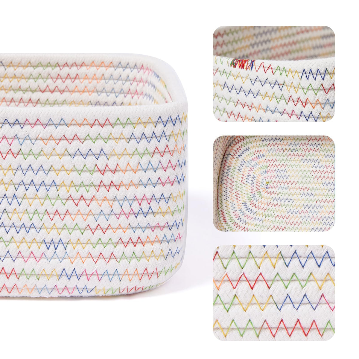 Small Storage Baskets for Organizing (3 Count)