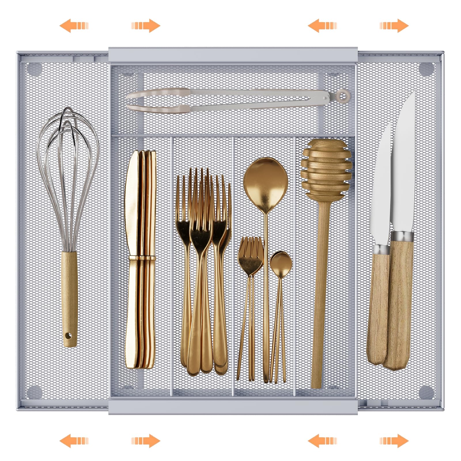 Silverware Organizer Metal Mesh