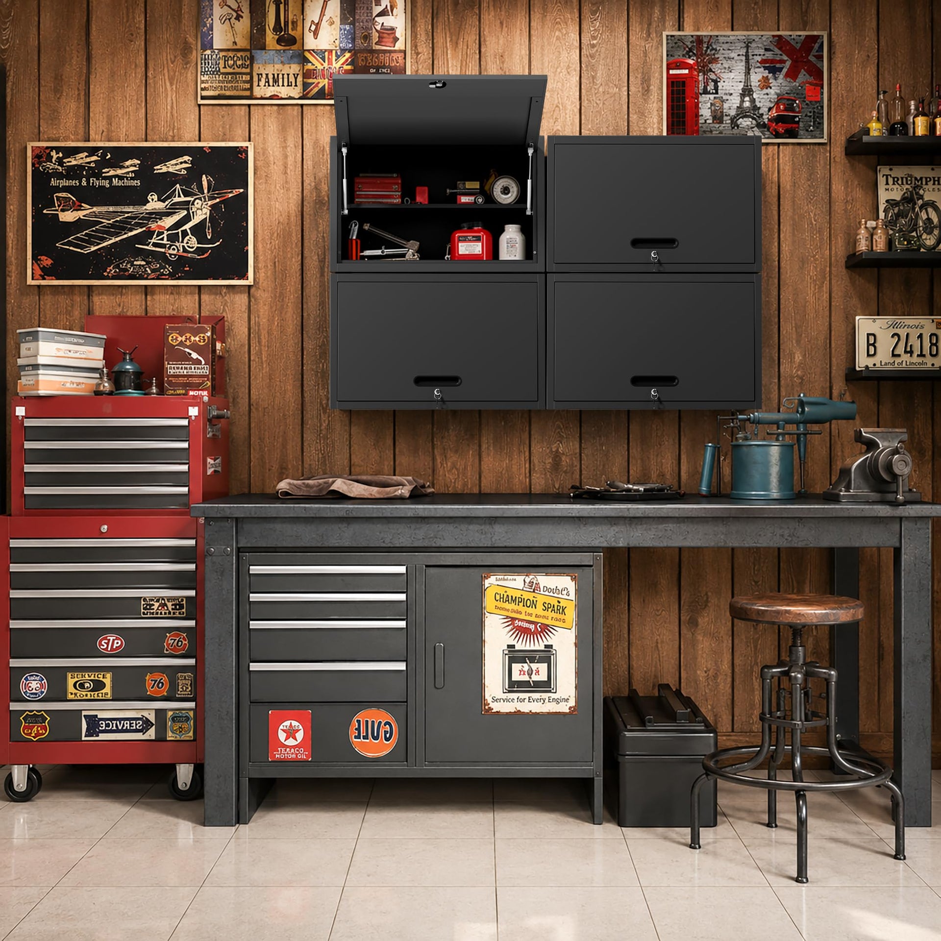 Metal Storage Cabinet for Garage