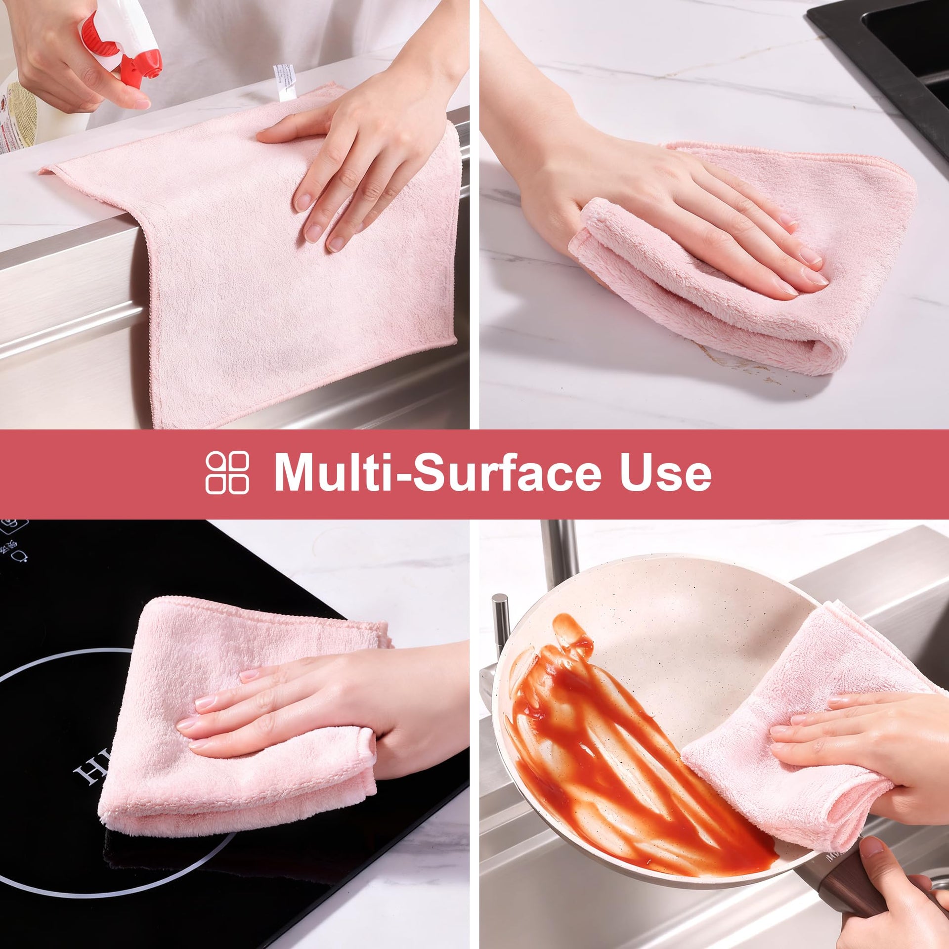 Microfiber Cleaning Cloths (18 Count)