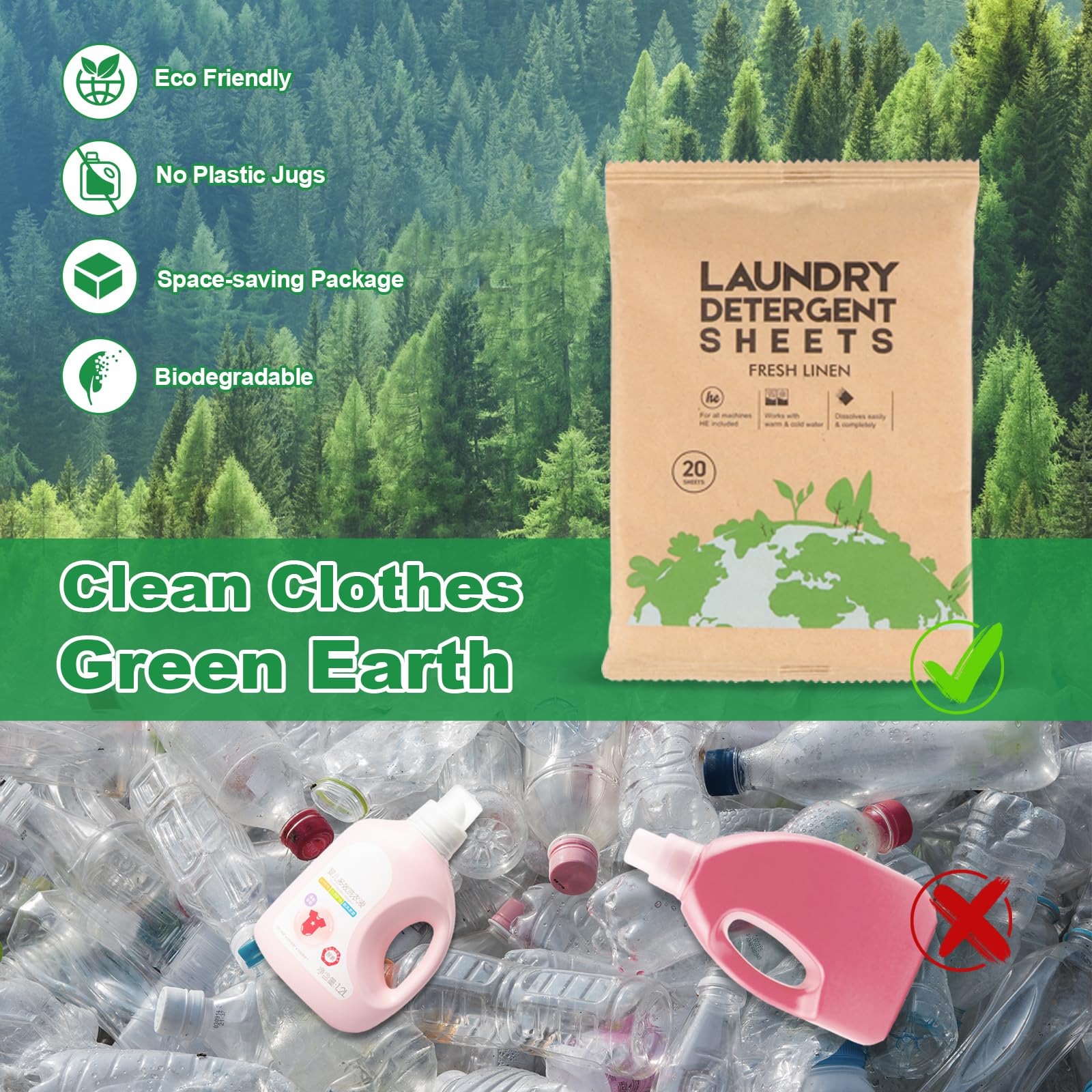 Laundry Detergent Sheet (60 Count)
