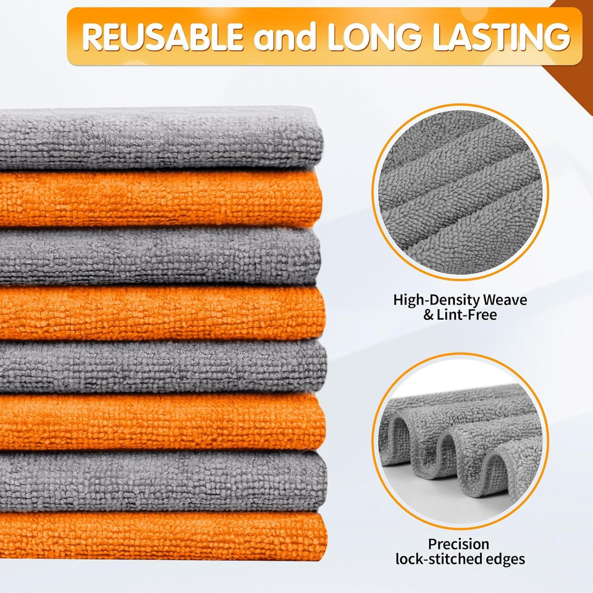 Microfiber Cleaning Cloth (50 Count)