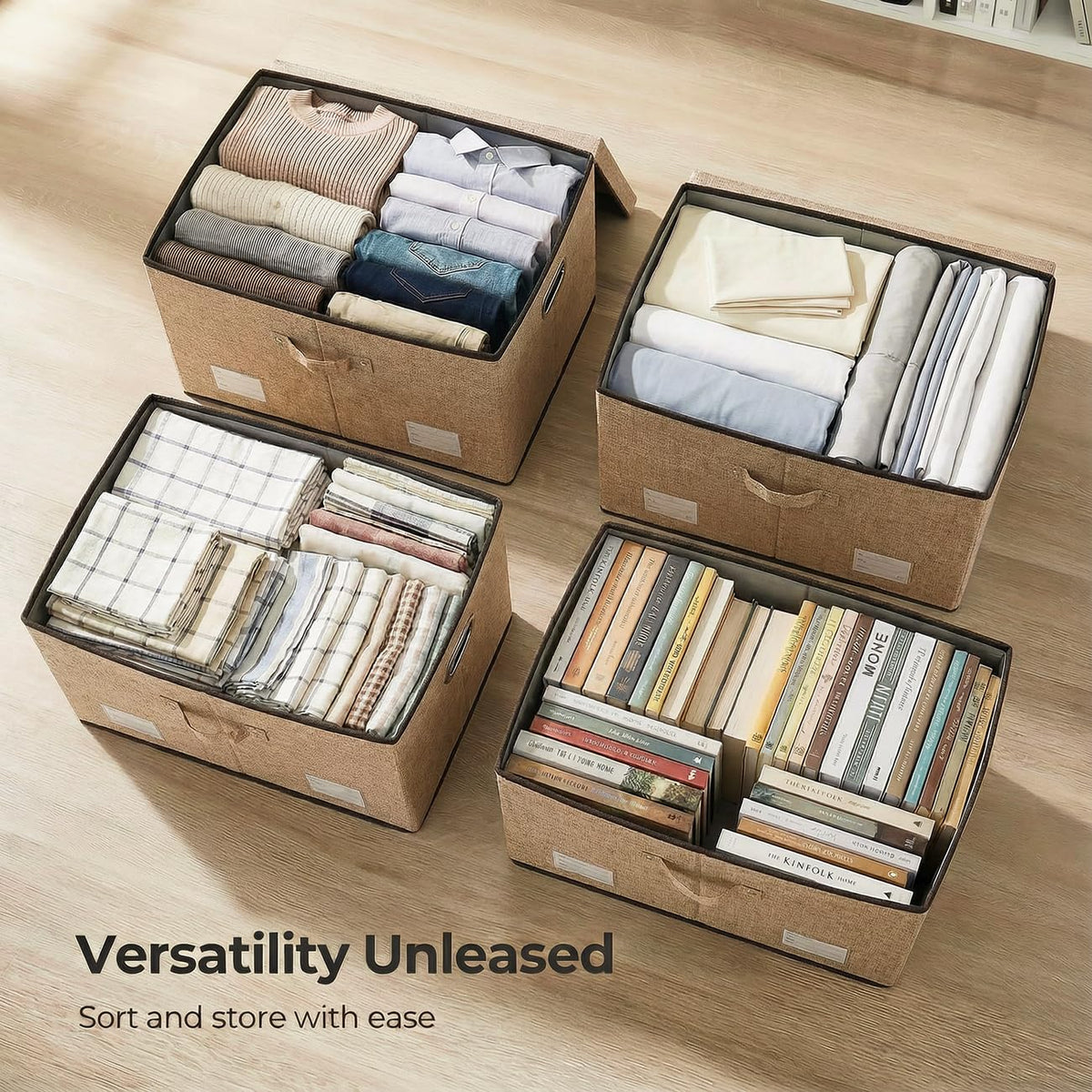 Storage Bins with Lids [3 (3 Count)