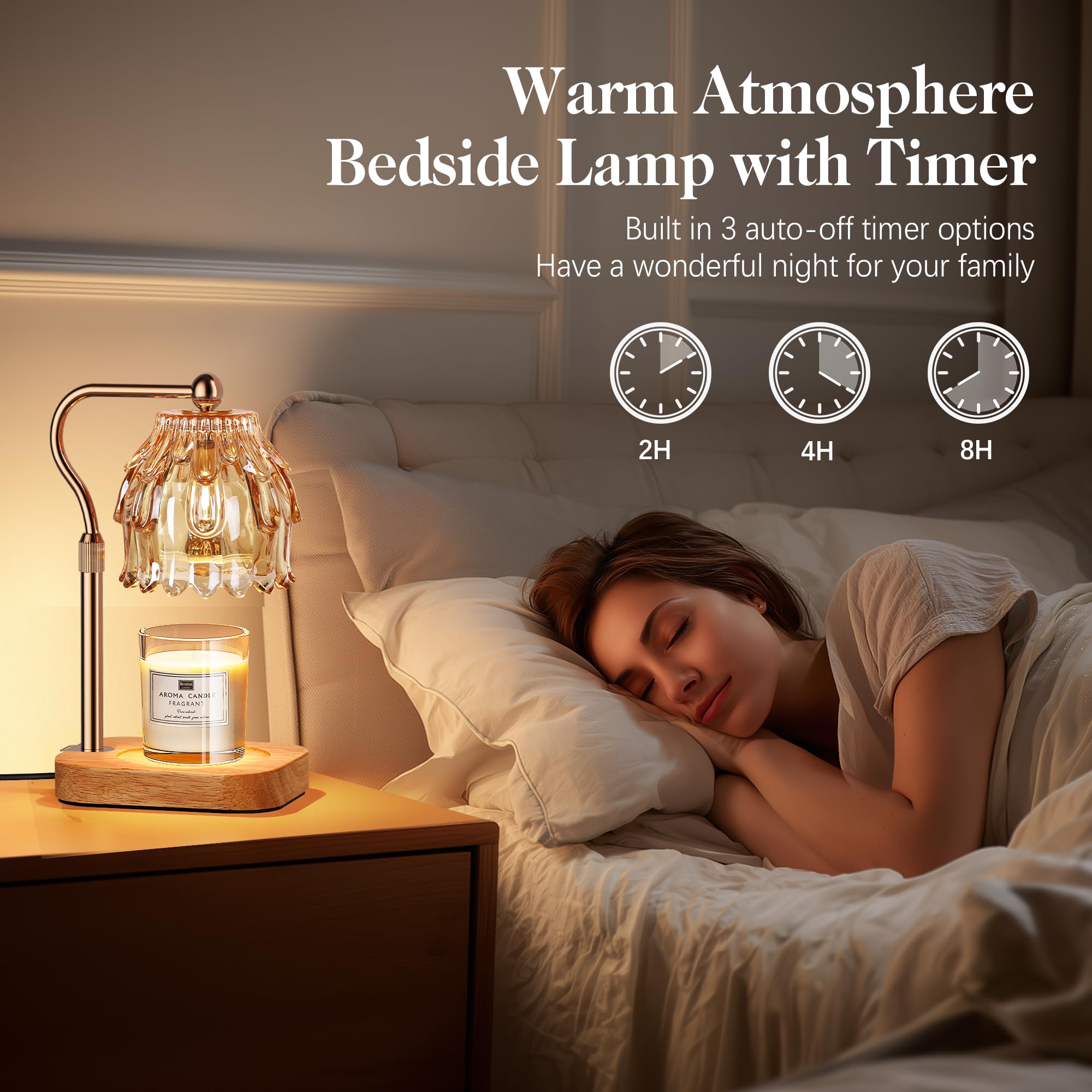 Candle Warmer Lamp with Timer Dimmer