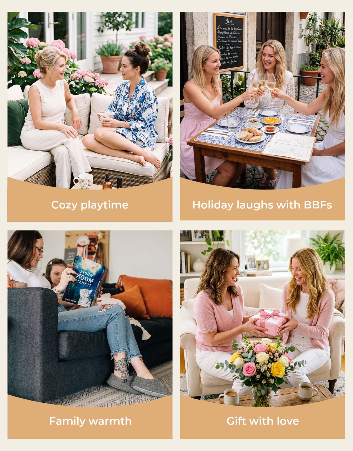 Women's Fuzzy Curly Fur Loafer Slippers