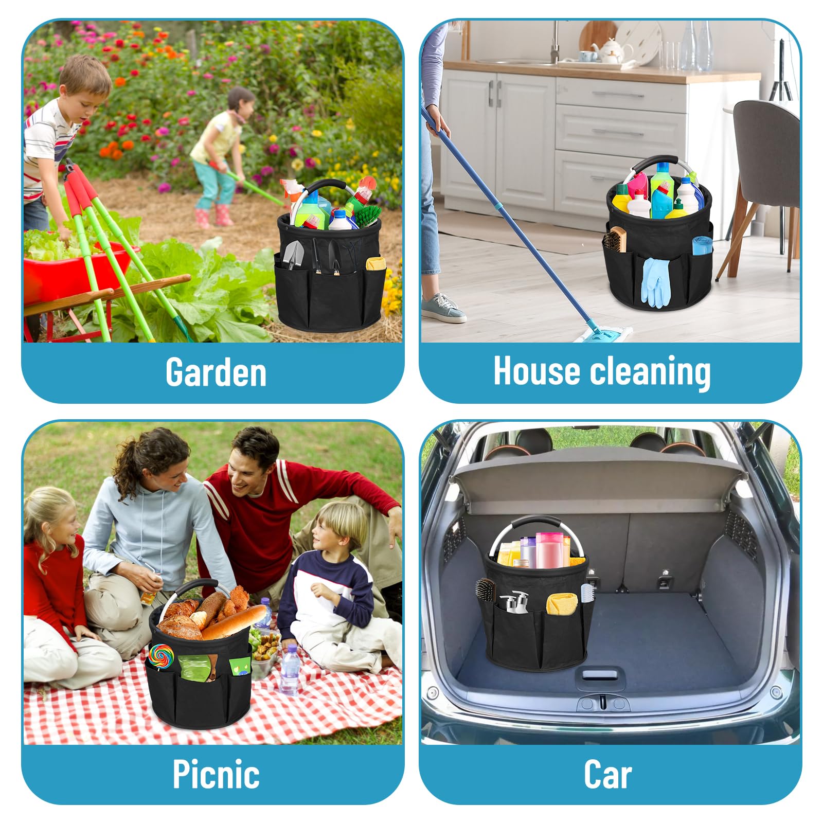 17L Cleaning Caddy with Handle
