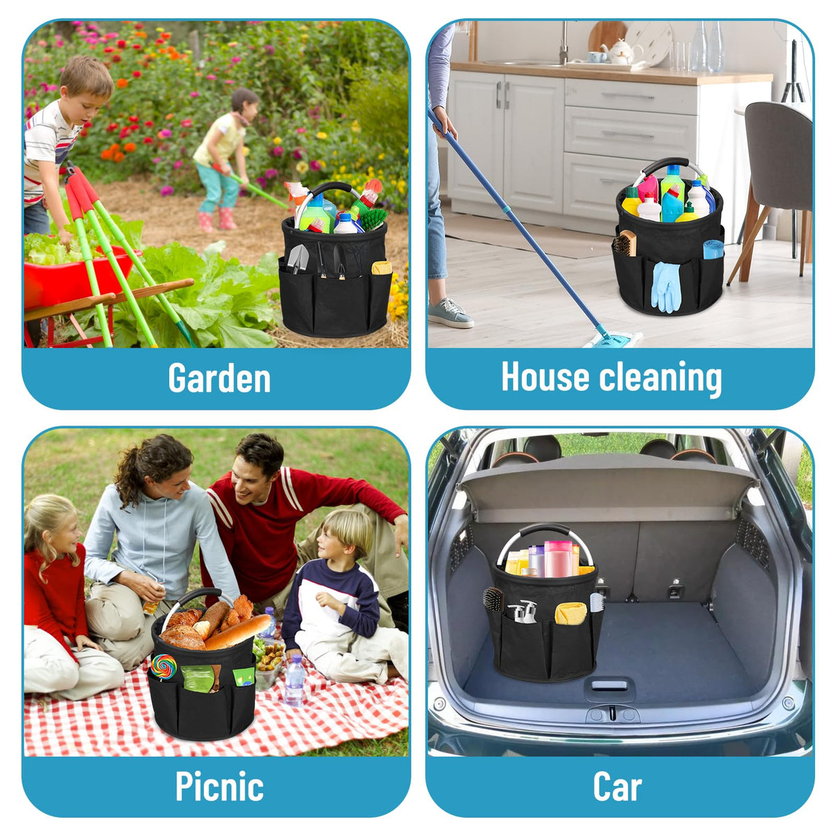 17L Cleaning Caddy with Handle