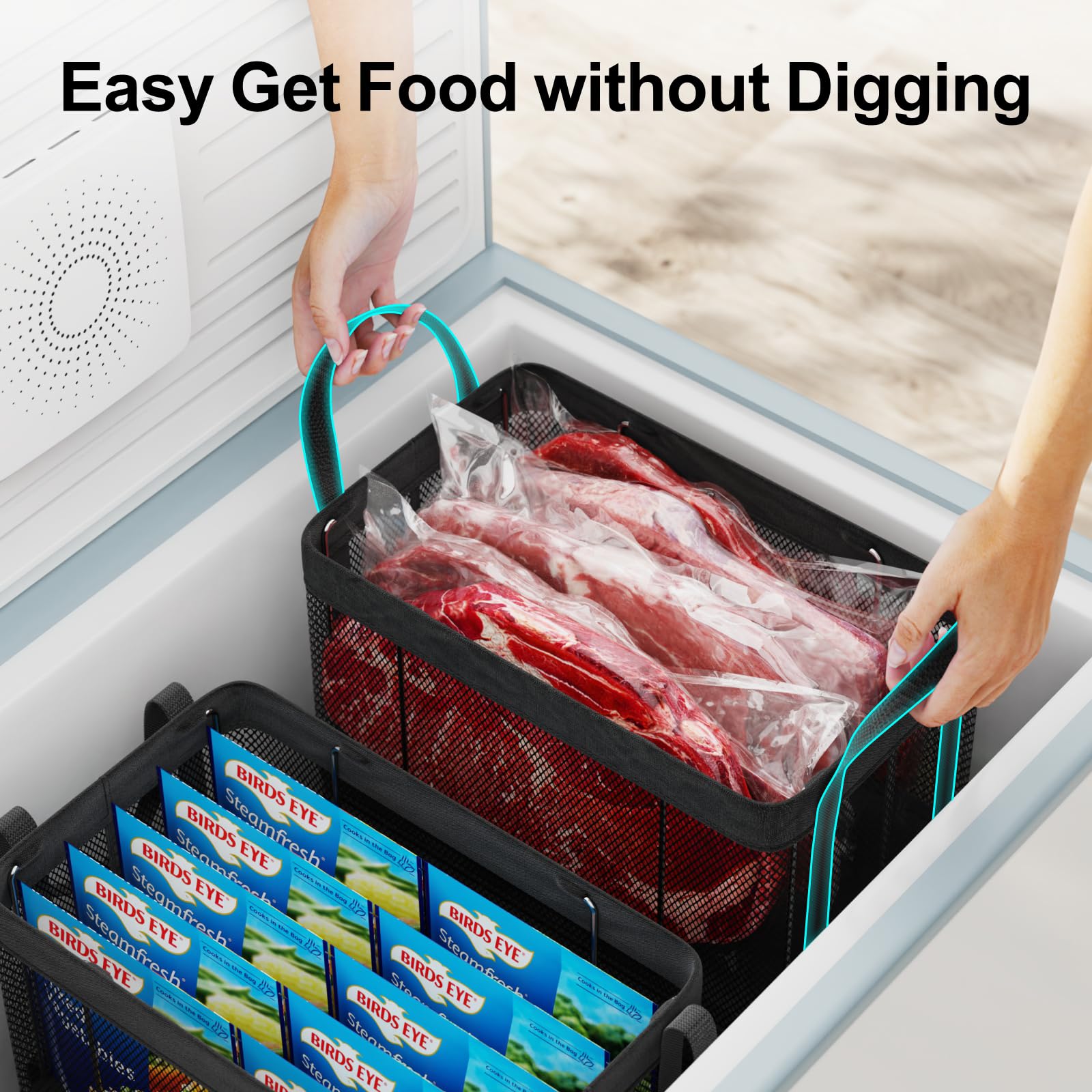 Chest Freezer Organizer (6 Count)