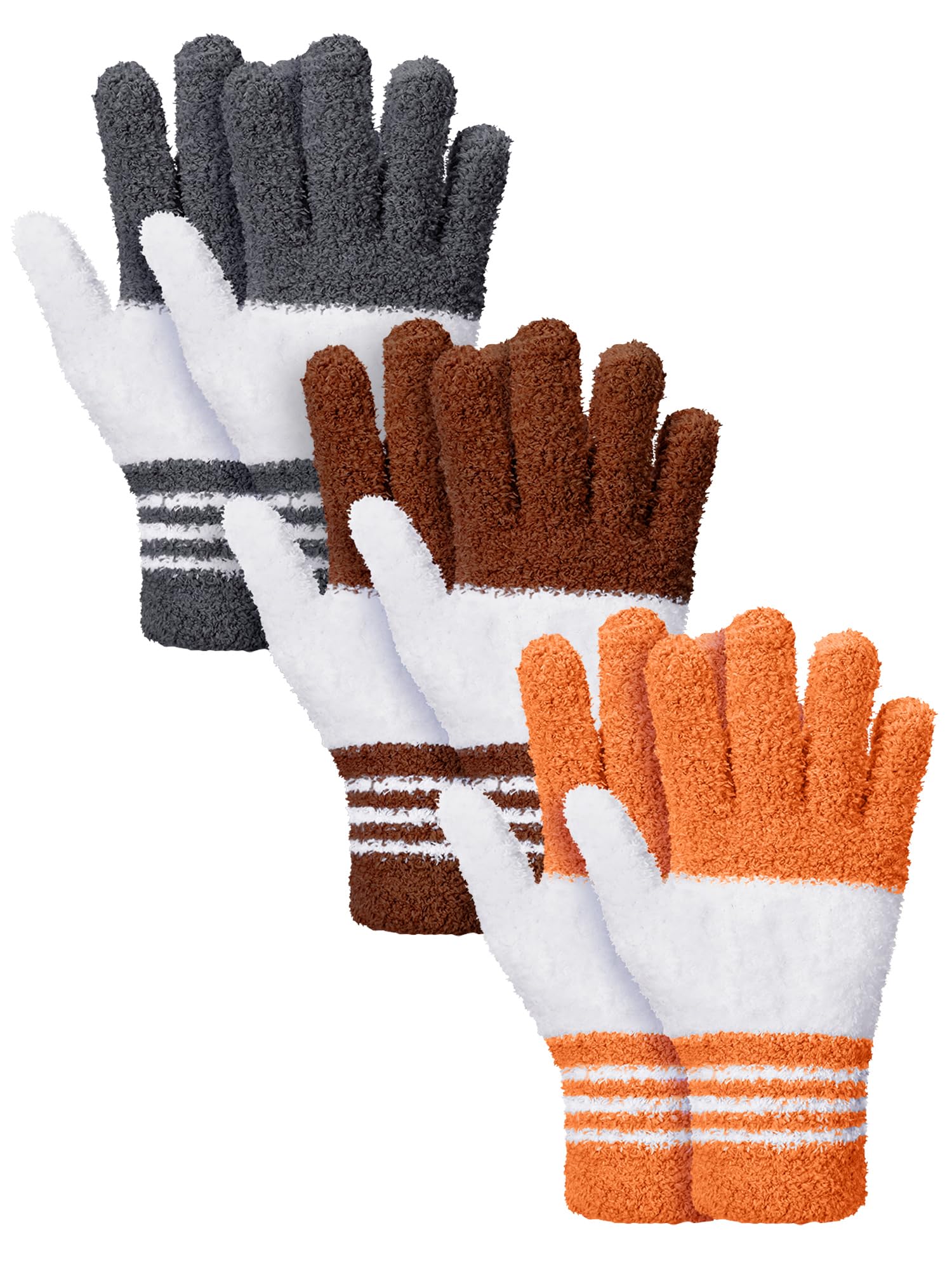 3 Pairs Microfiber Dusting Gloves for Plants Leaf (3 Count)