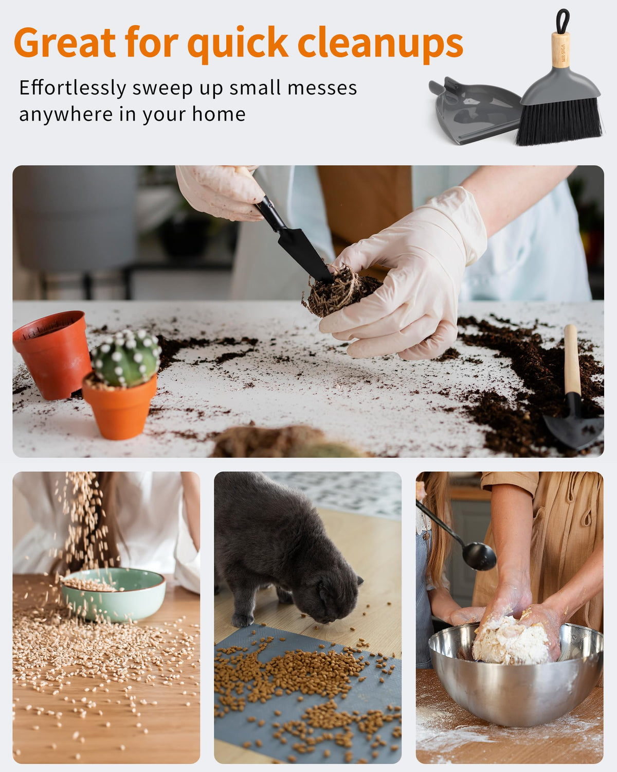 Mini Dustpan and Brush Set