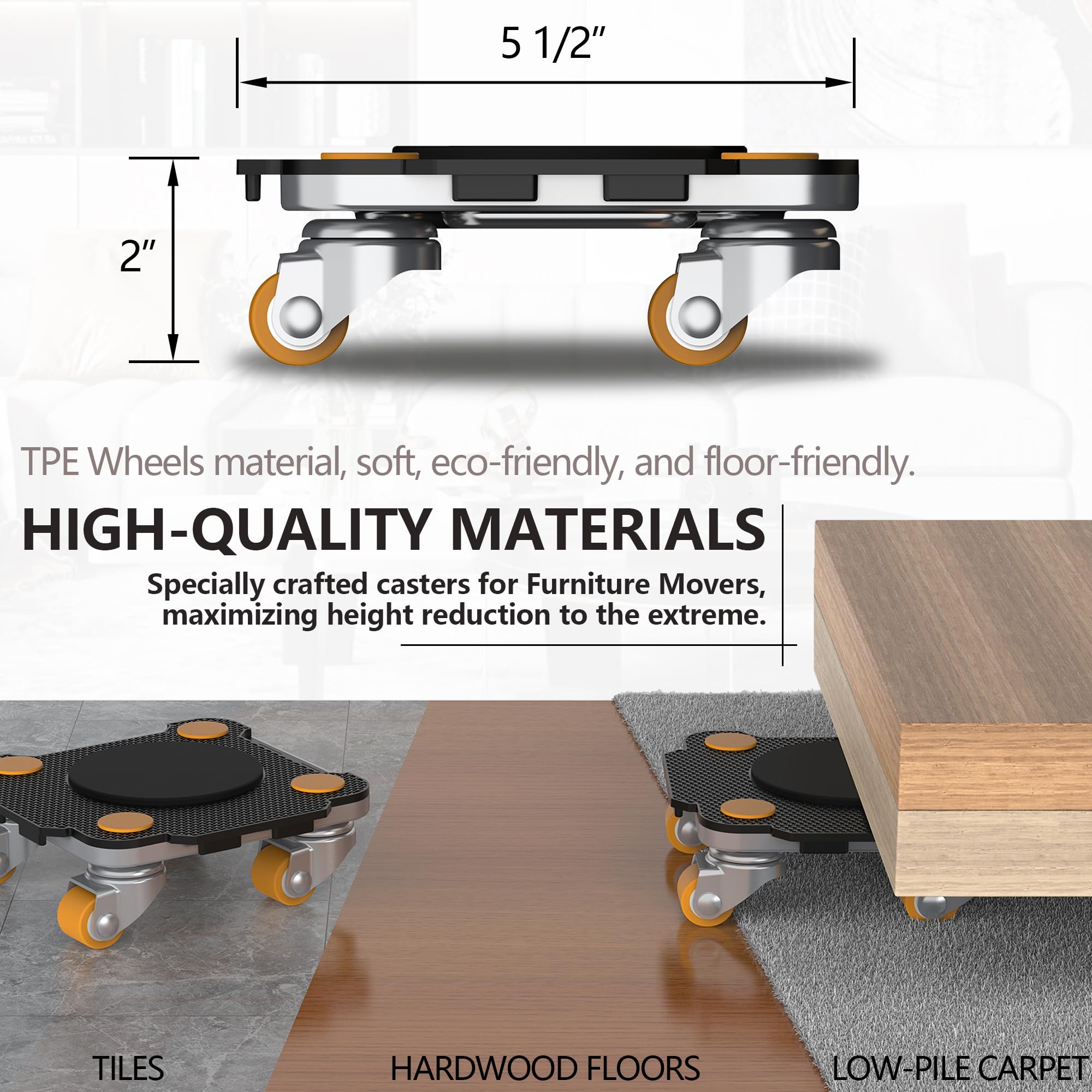 Furniture Mover with Wheels (5 Count)