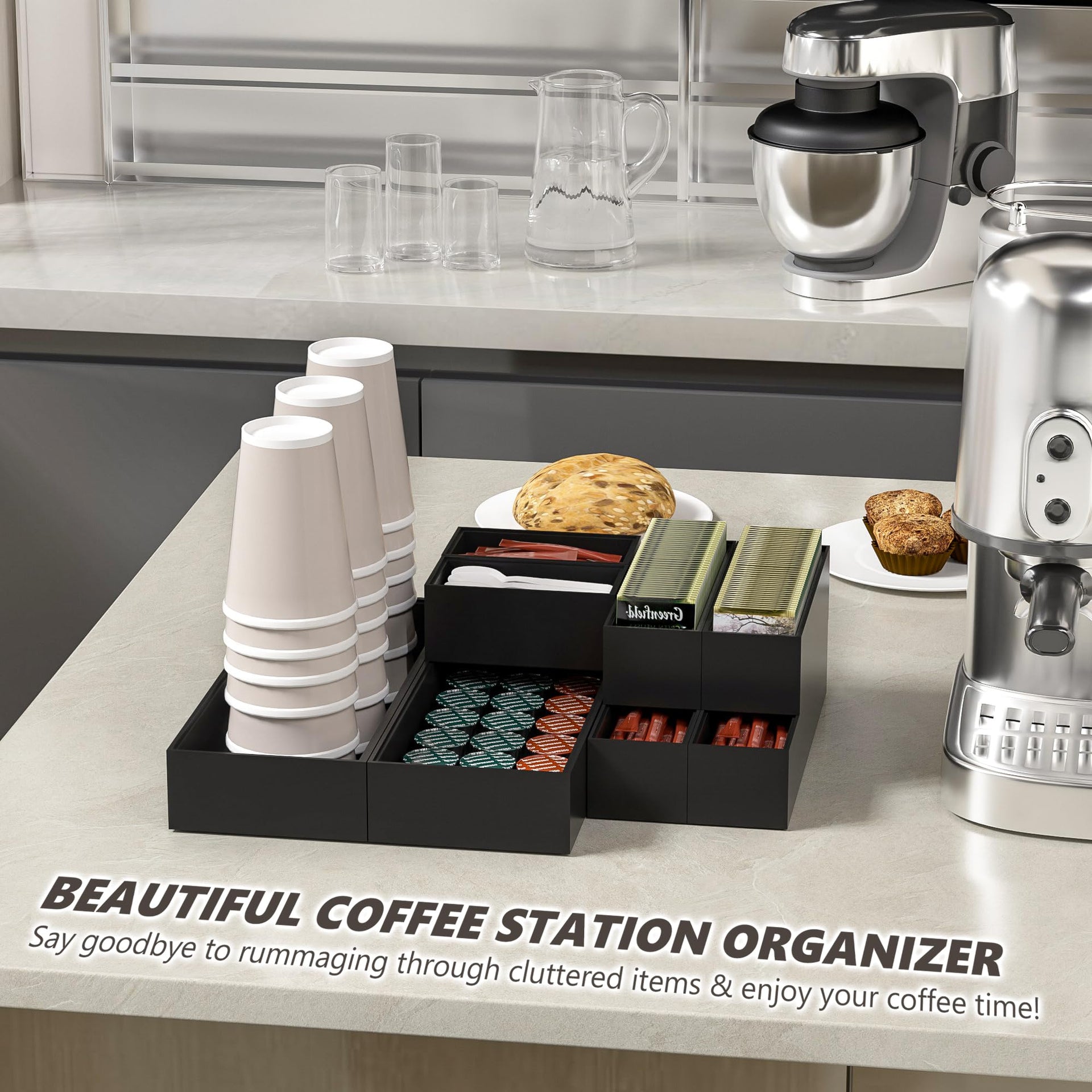 Kitchen Drawer Organizer Bins (2 Count)