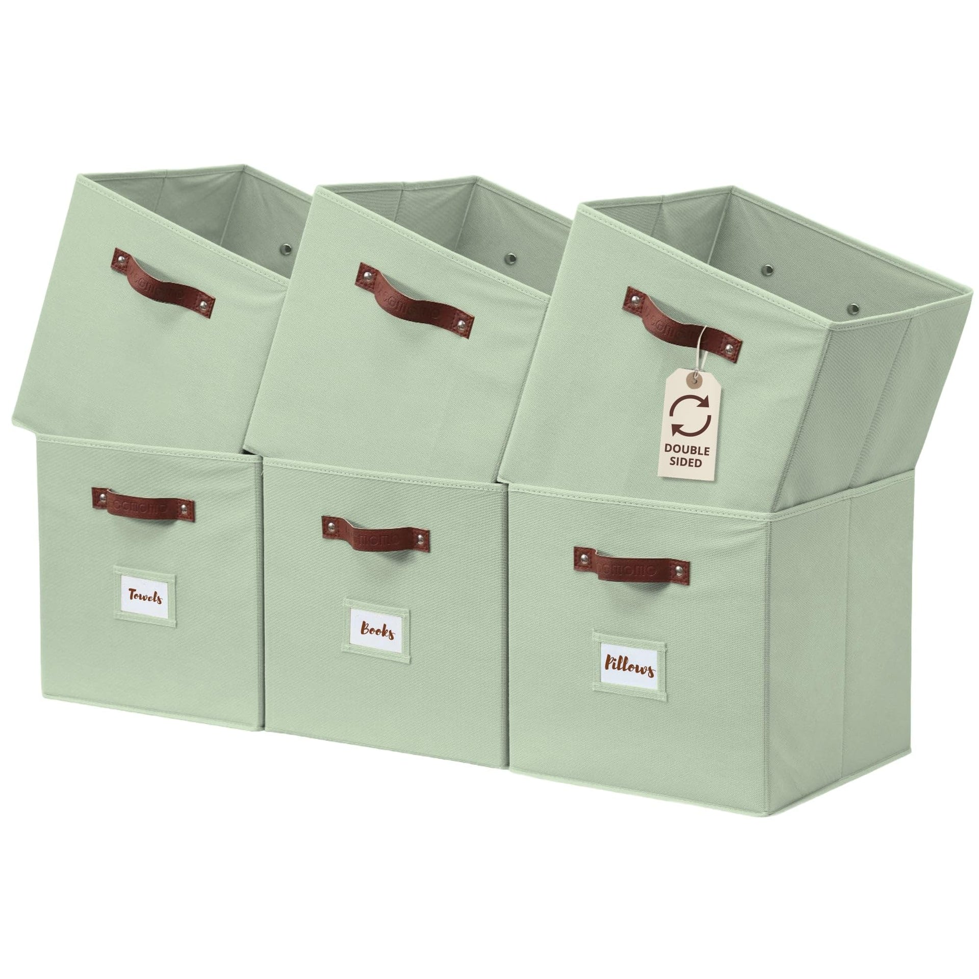 Storage Bins Cube Storage Bin with Labels (6 Count)