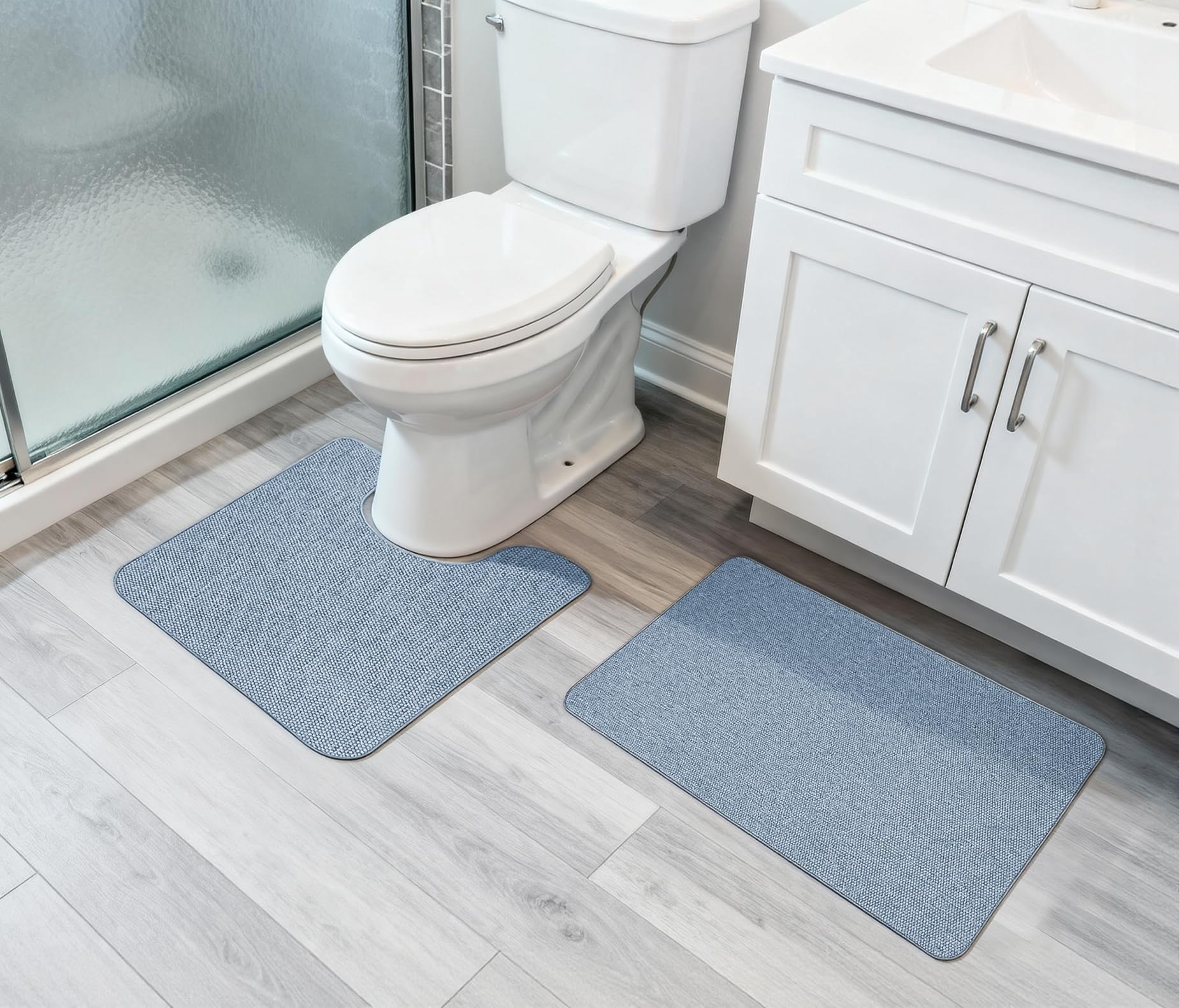 Bath Mat Set 2 Pieces (6.48 sq ft Count)