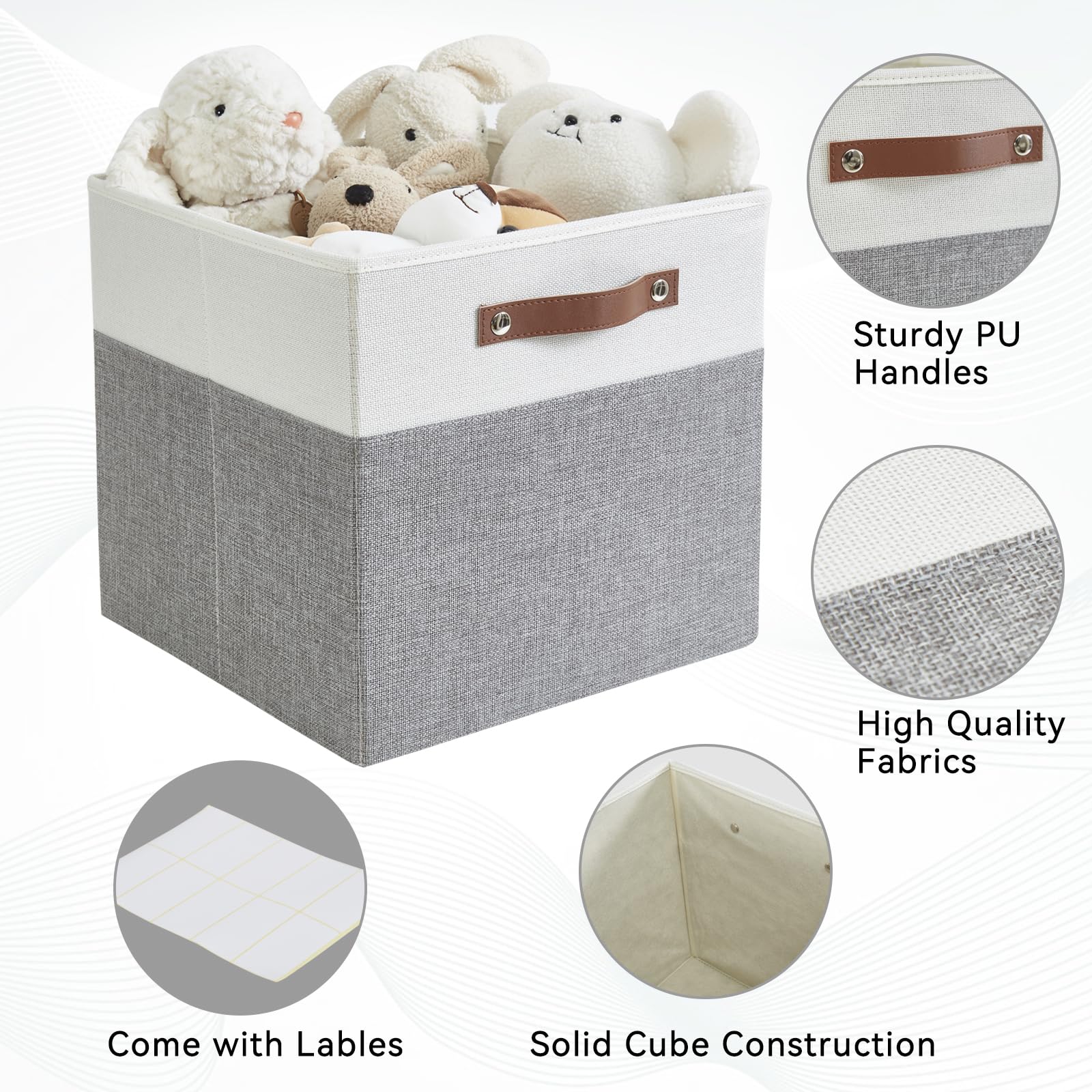 13x15x13 Storage Cube Bins (4 Count)
