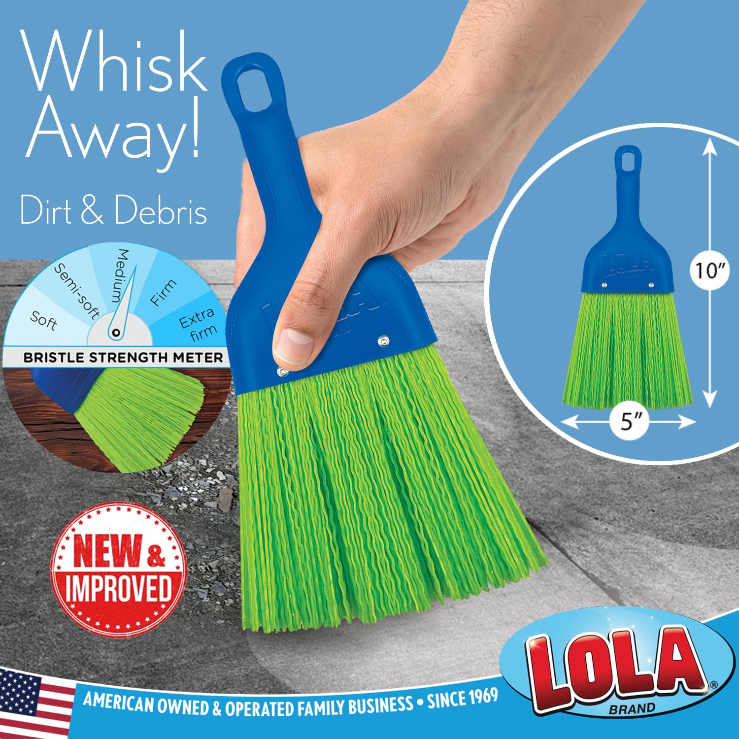 Whisk Broom Hand Brush (6 Count)
