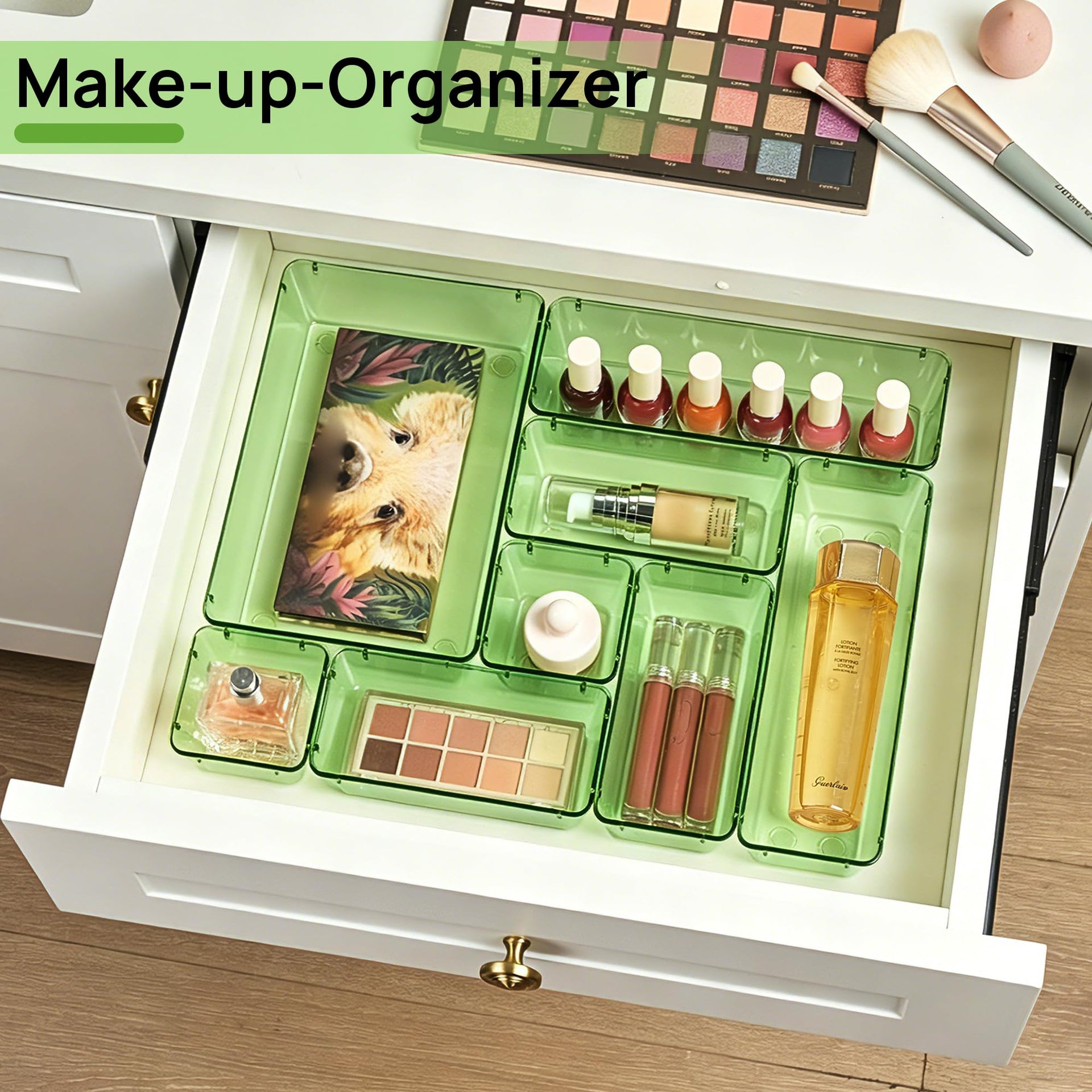 25 Pack Plastic Drawer Organizers with Non (25 Count)