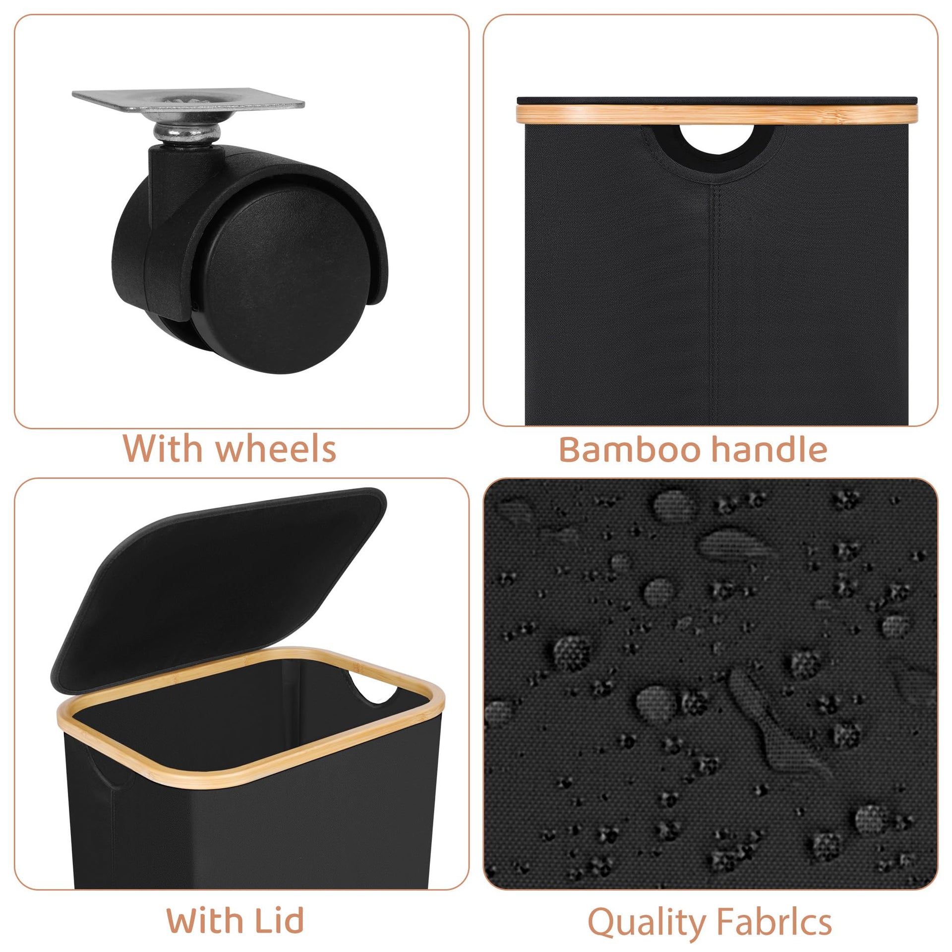 Laundry Basket with Wheels