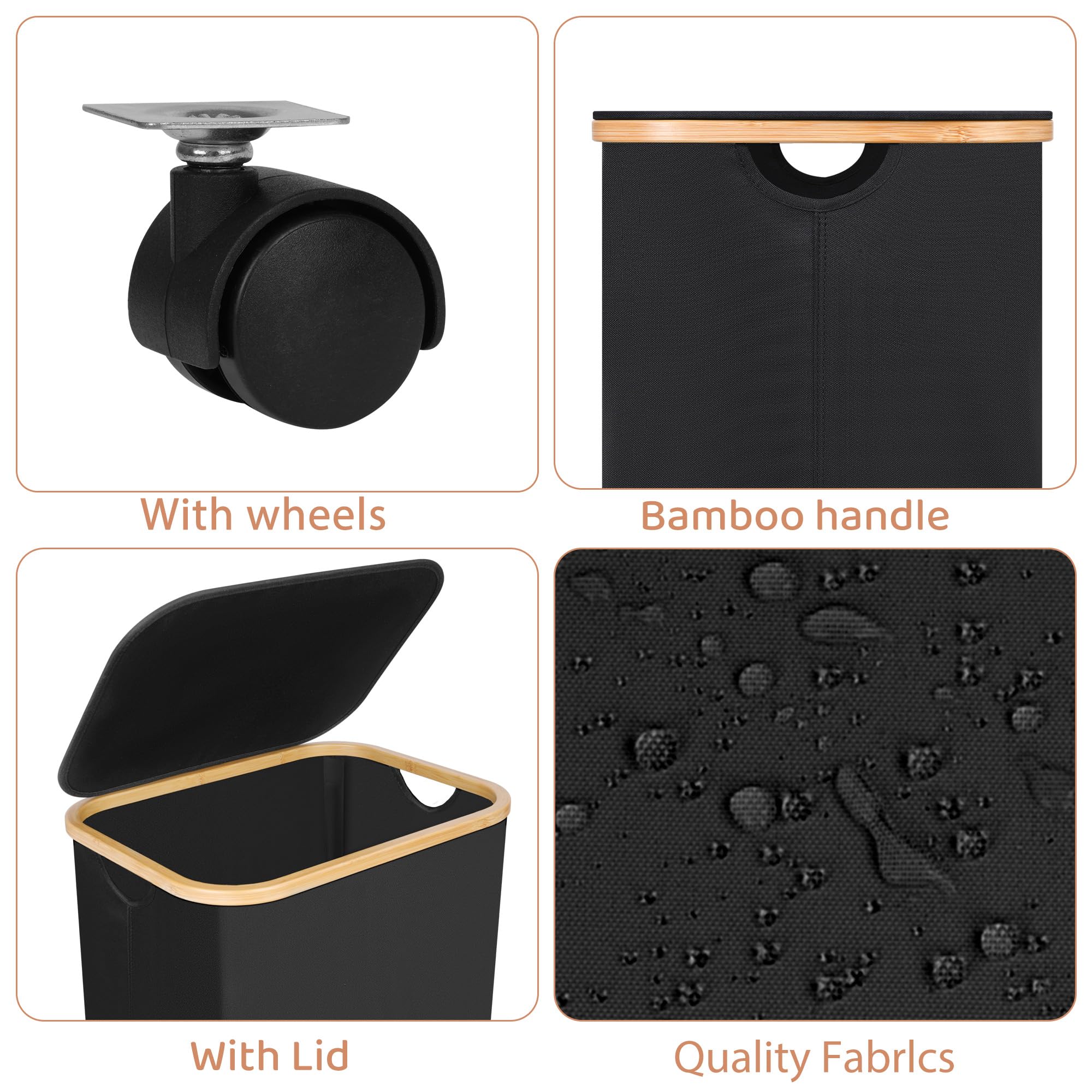 Laundry Basket with Wheels