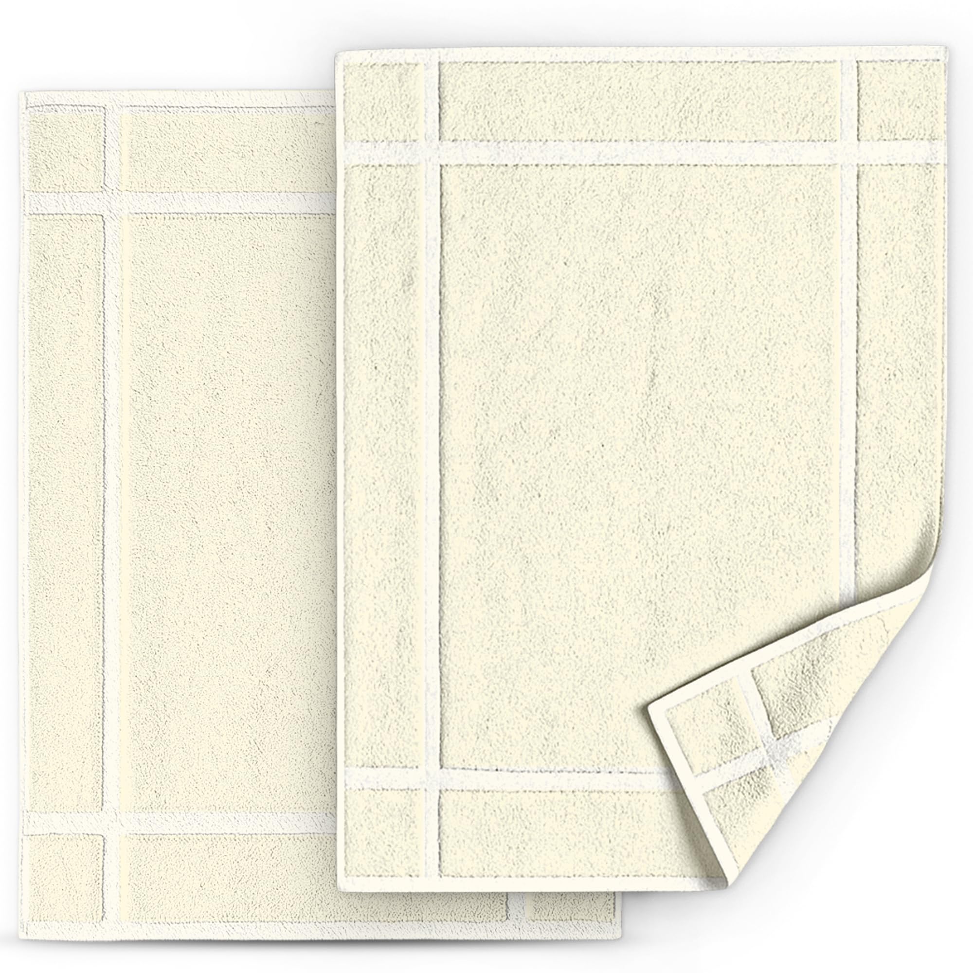 Pack of 2 100% Cotton Bathmat 20x30 inches