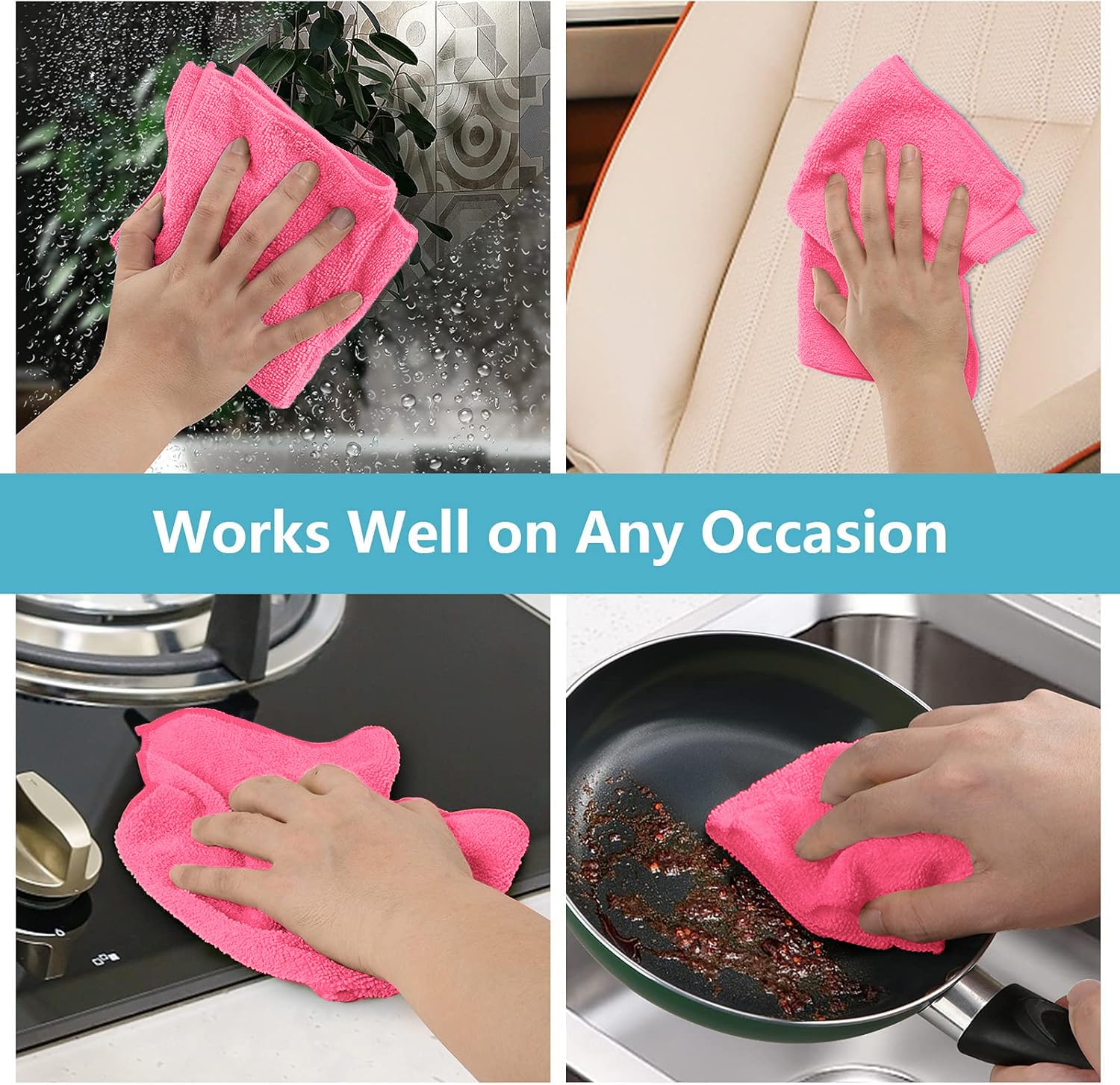 8PK Microfiber Cleaning Cloth (8 Count)