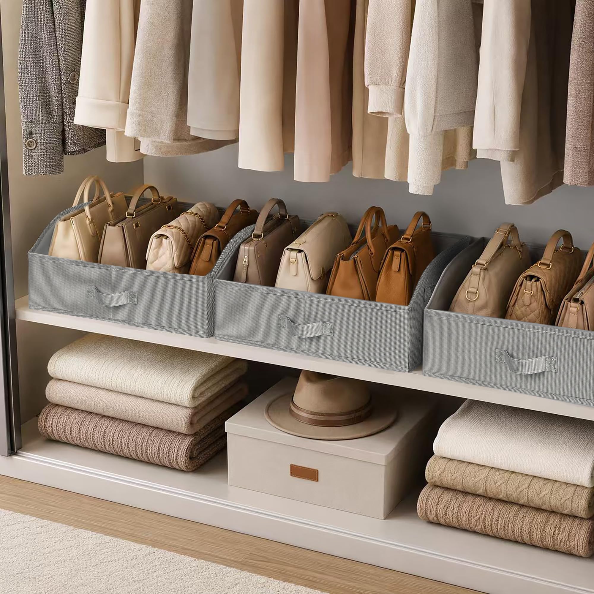 Purse Organizer for Closet (3 Count)