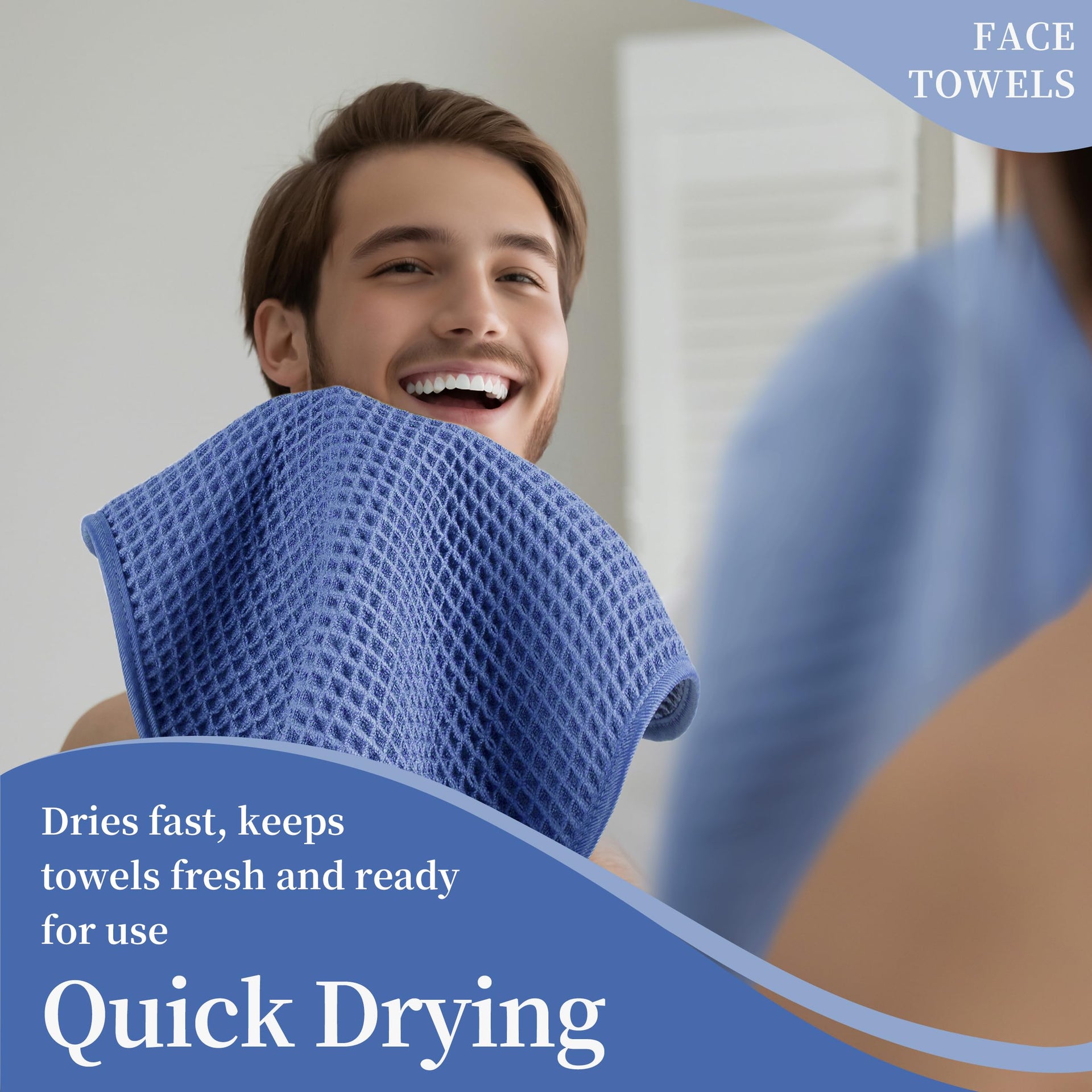 ber Waffle Face Towels (2 Count)