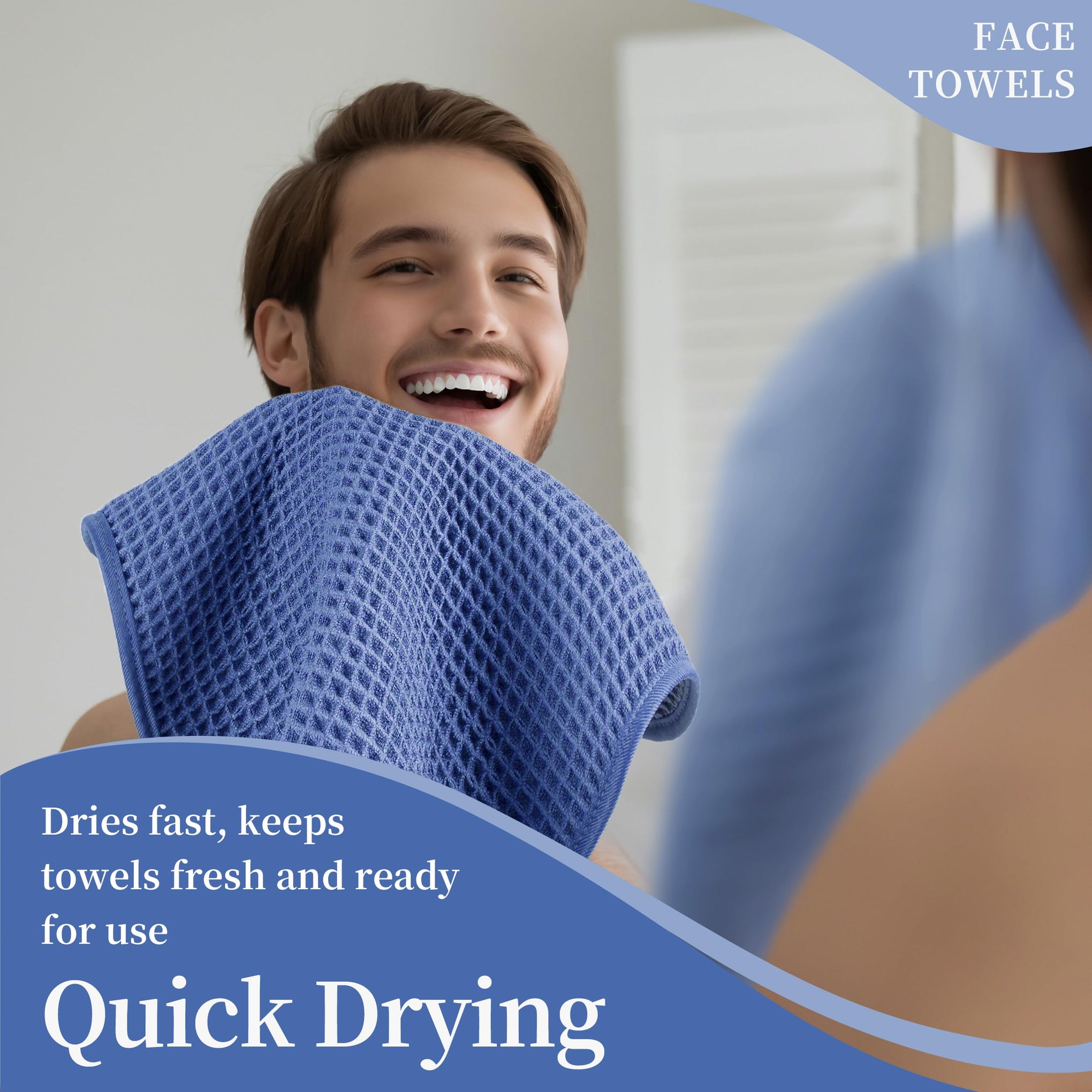 ber Waffle Face Towels (2 Count)