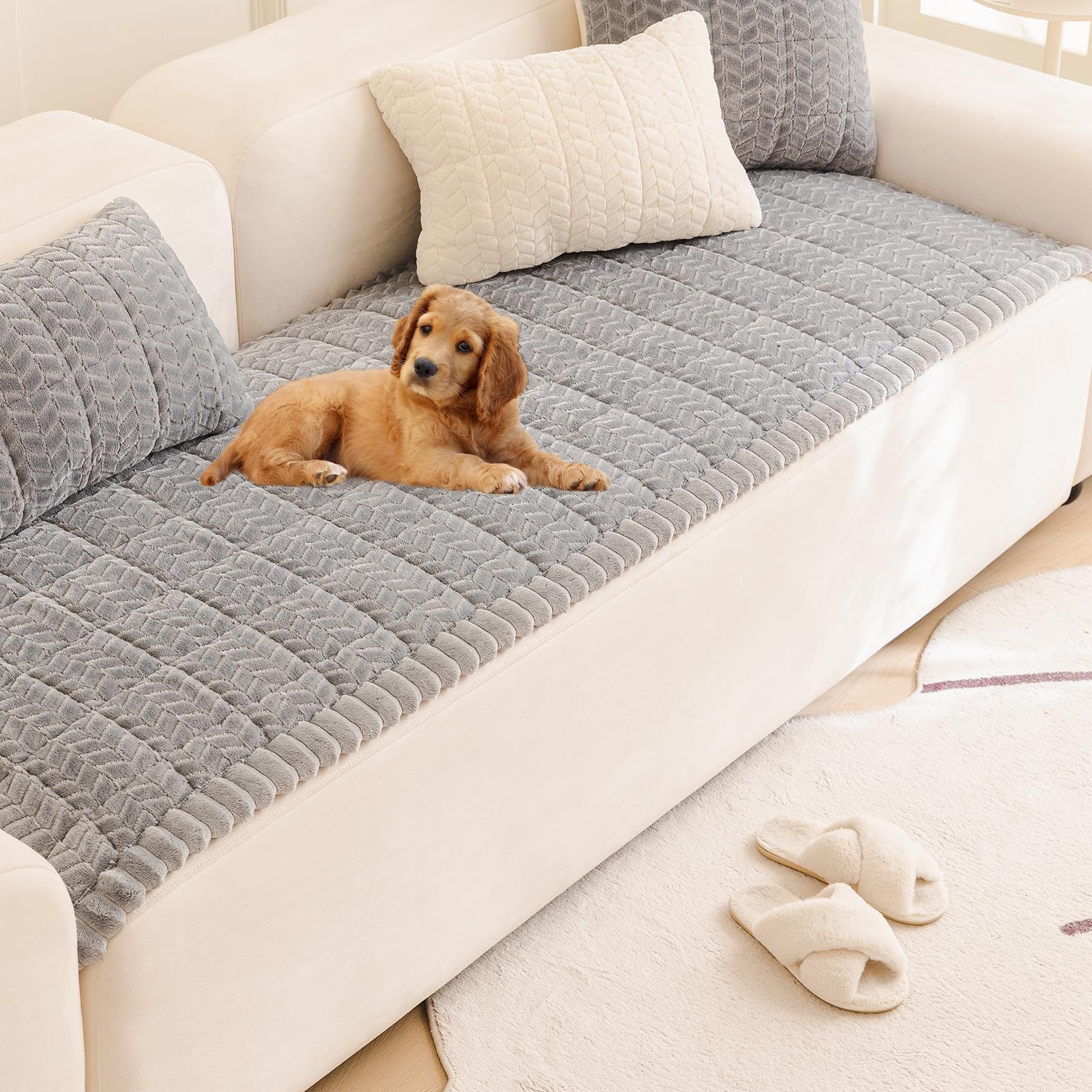 Pet Couch Cover Dogs Washable Sofa Protector Covers Non Slip Fuzzy Dog Mat