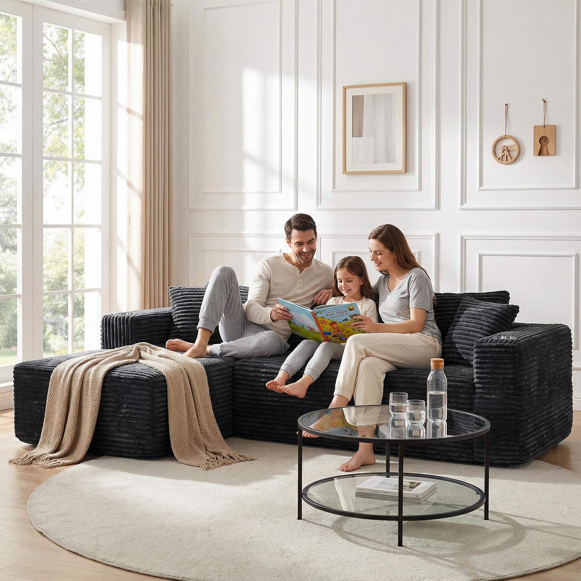 103" Modular Sectional Sofa for Small Spaces