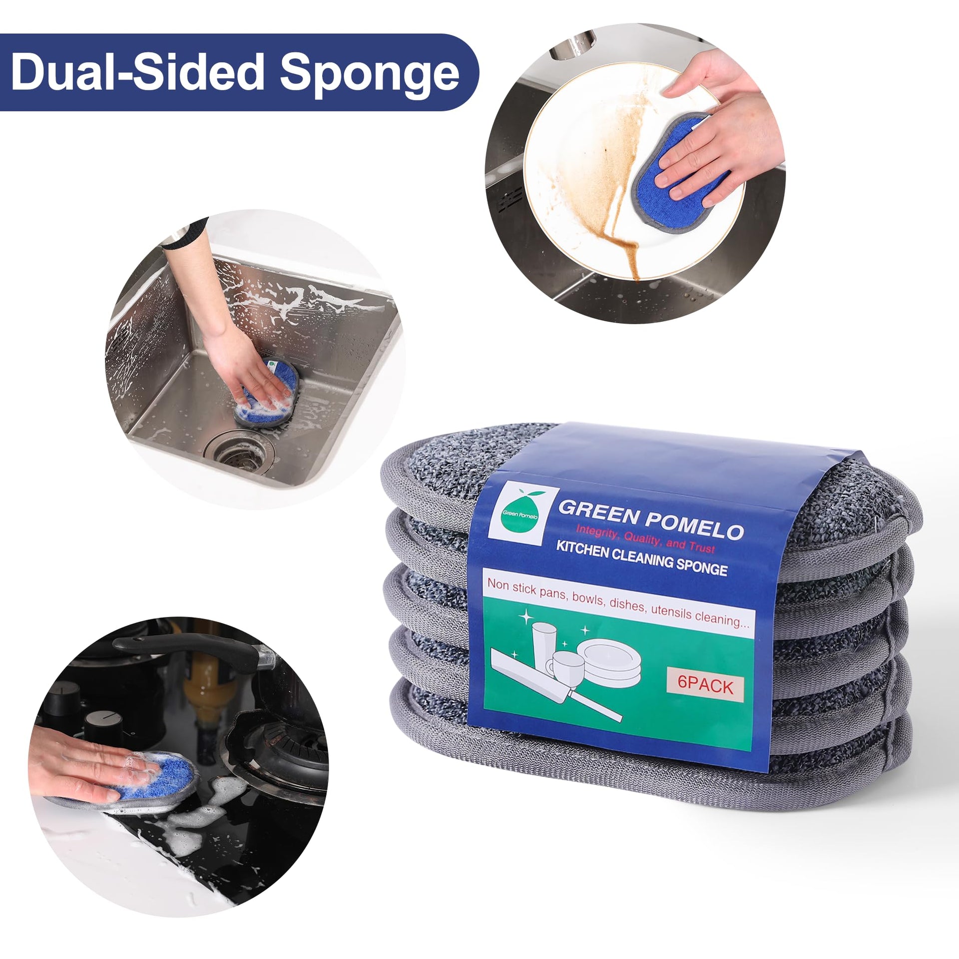 Multipurpose Sponges Kitchen (6 Count)